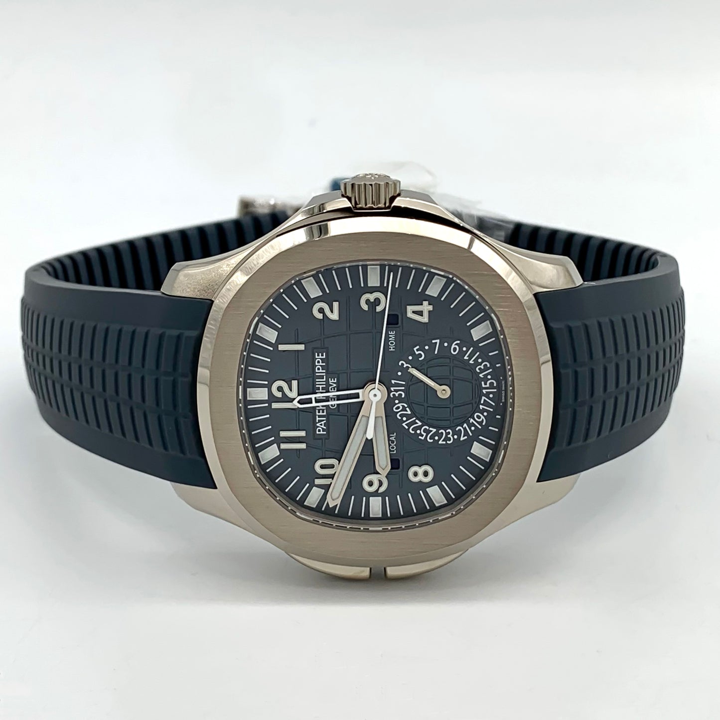 2025 Patek Philippe Aquanaut Travel Time White Gold Blue Dial 42mm 5168G-001