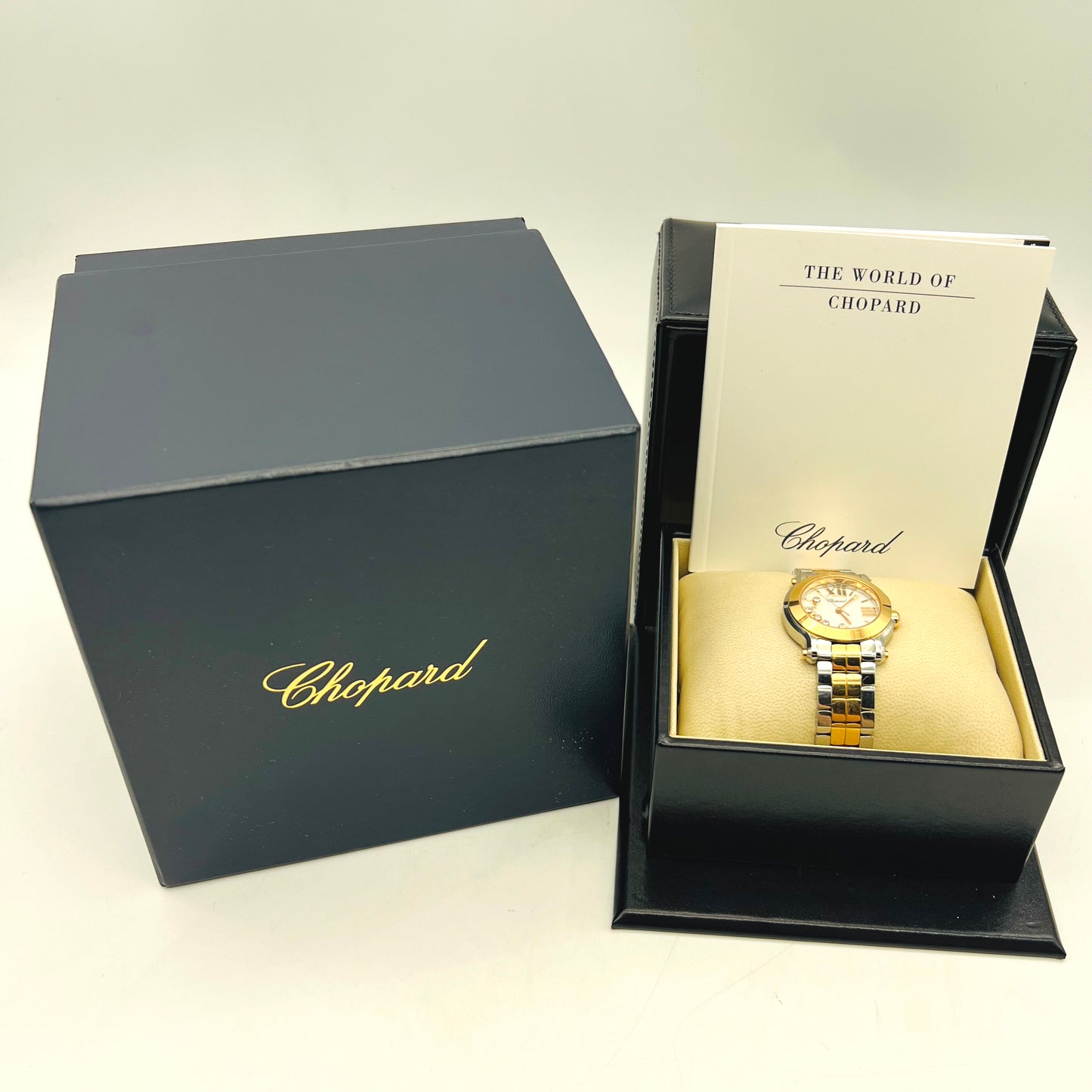 Chopard Happy Sport 278509-6003 30mm White Dial 18k Rose Gold
