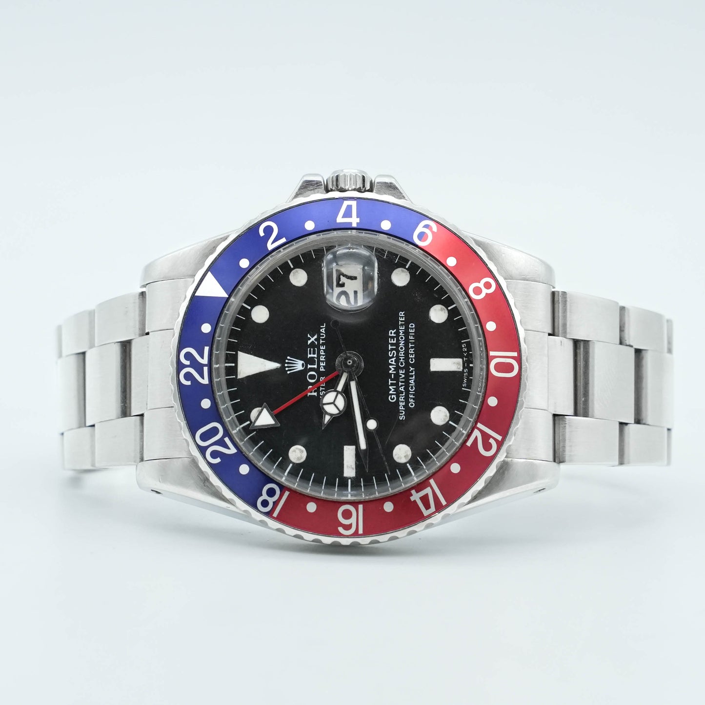 Rolex GMT-Master Pepsi 40mm Men's Automatic Watch 1675 Ebay Authentication Card