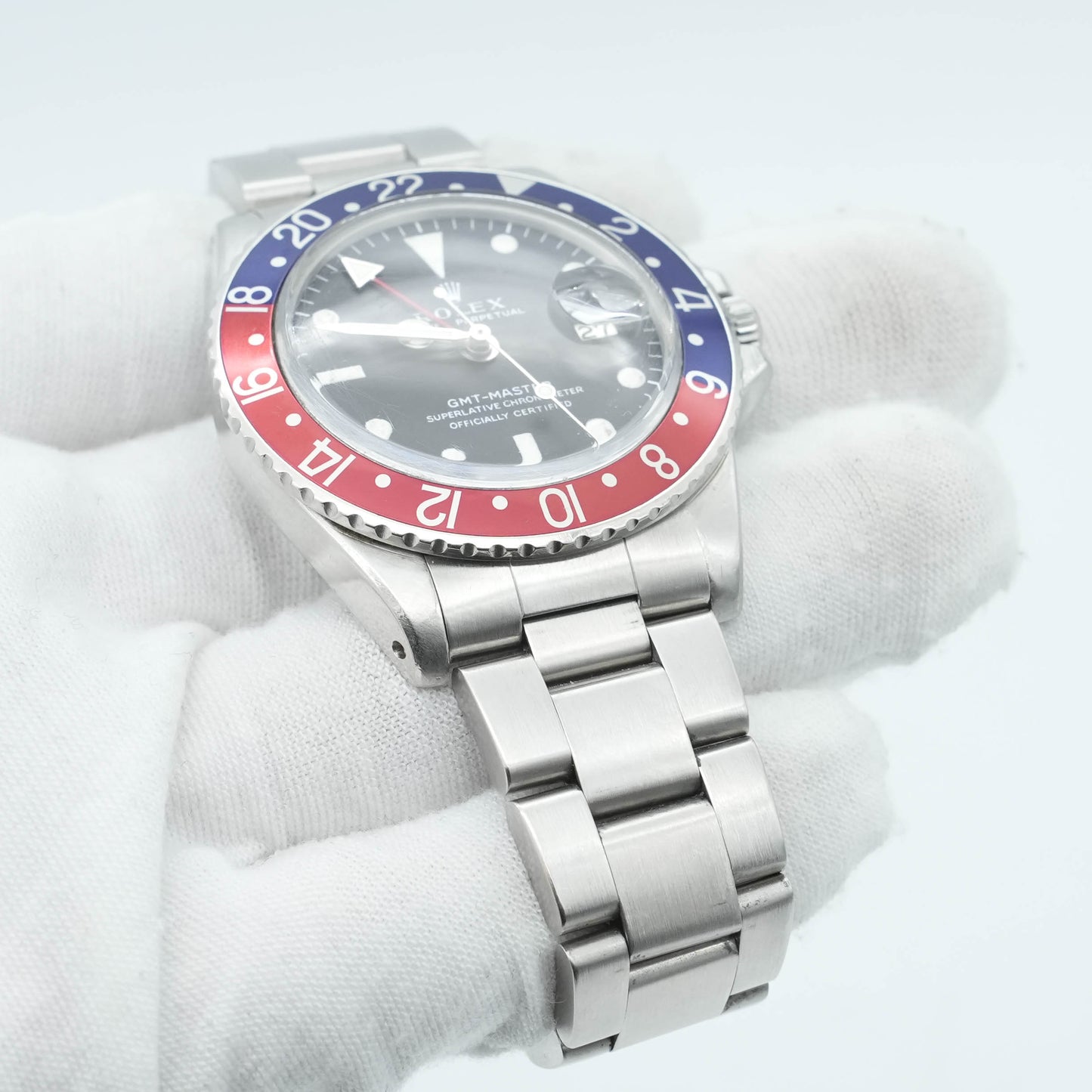 Rolex GMT-Master Pepsi 40mm Men's Automatic Watch 1675 Ebay Authentication Card