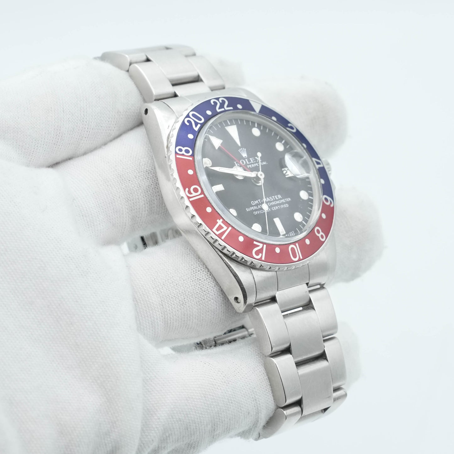Rolex GMT-Master Pepsi 40mm Men's Automatic Watch 1675 Ebay Authentication Card