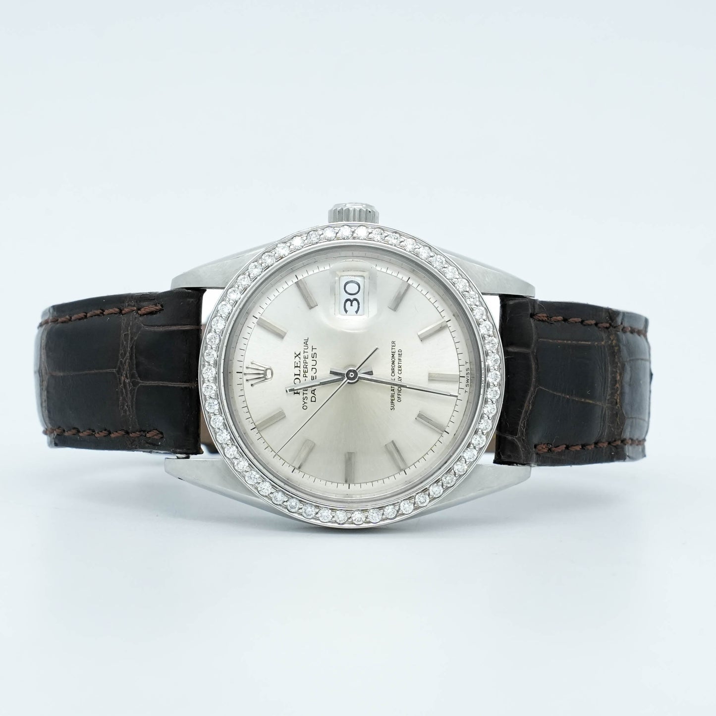 Rolex DateJust 1601 36mm Custom Diamond Bezel 1966