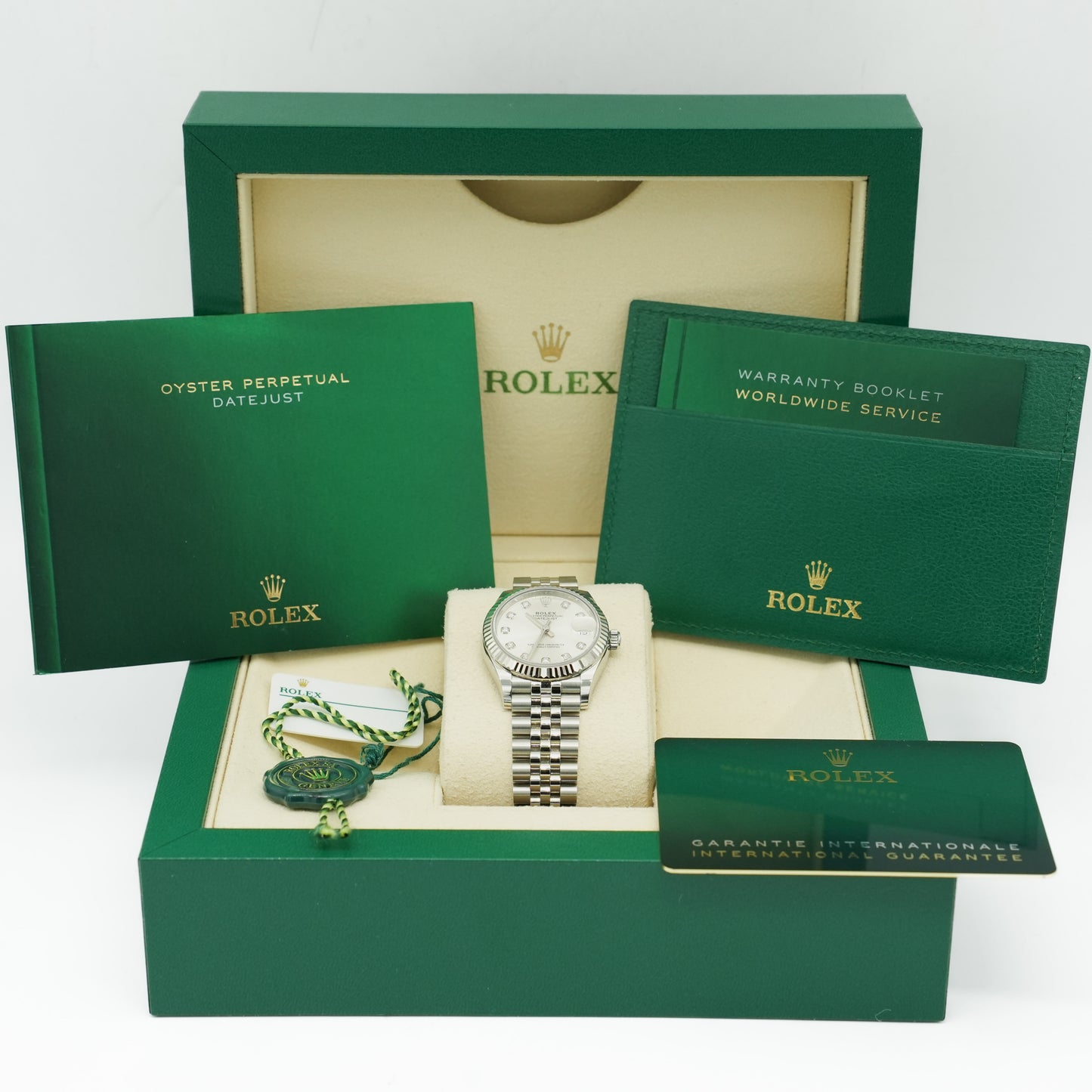 Rolex Datejust 31mm 278274 Steel & White Gold Silver Diamond Dial