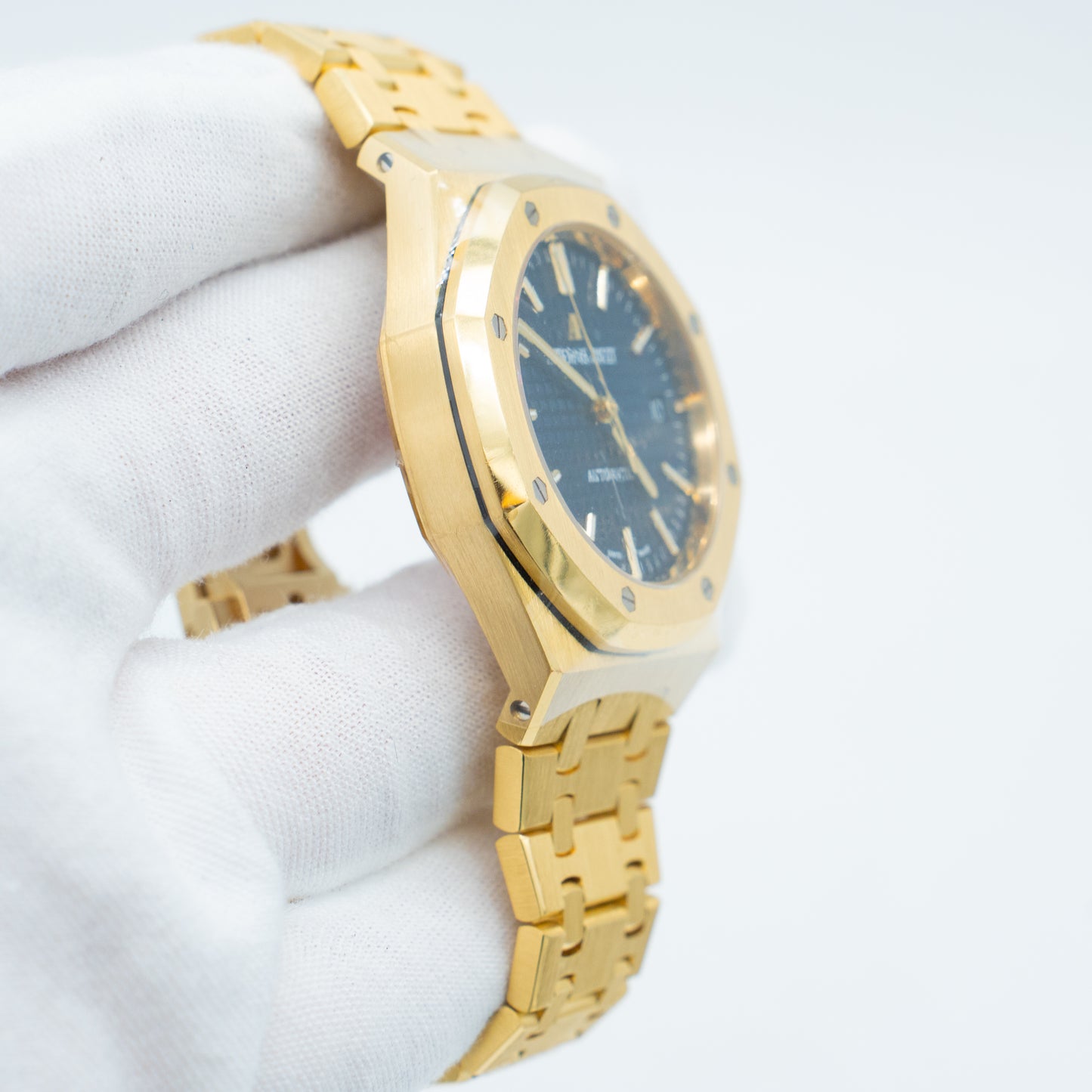 Audemars Piguet Royal Oak 15450BA Blue Dial 18K Yellow Gold