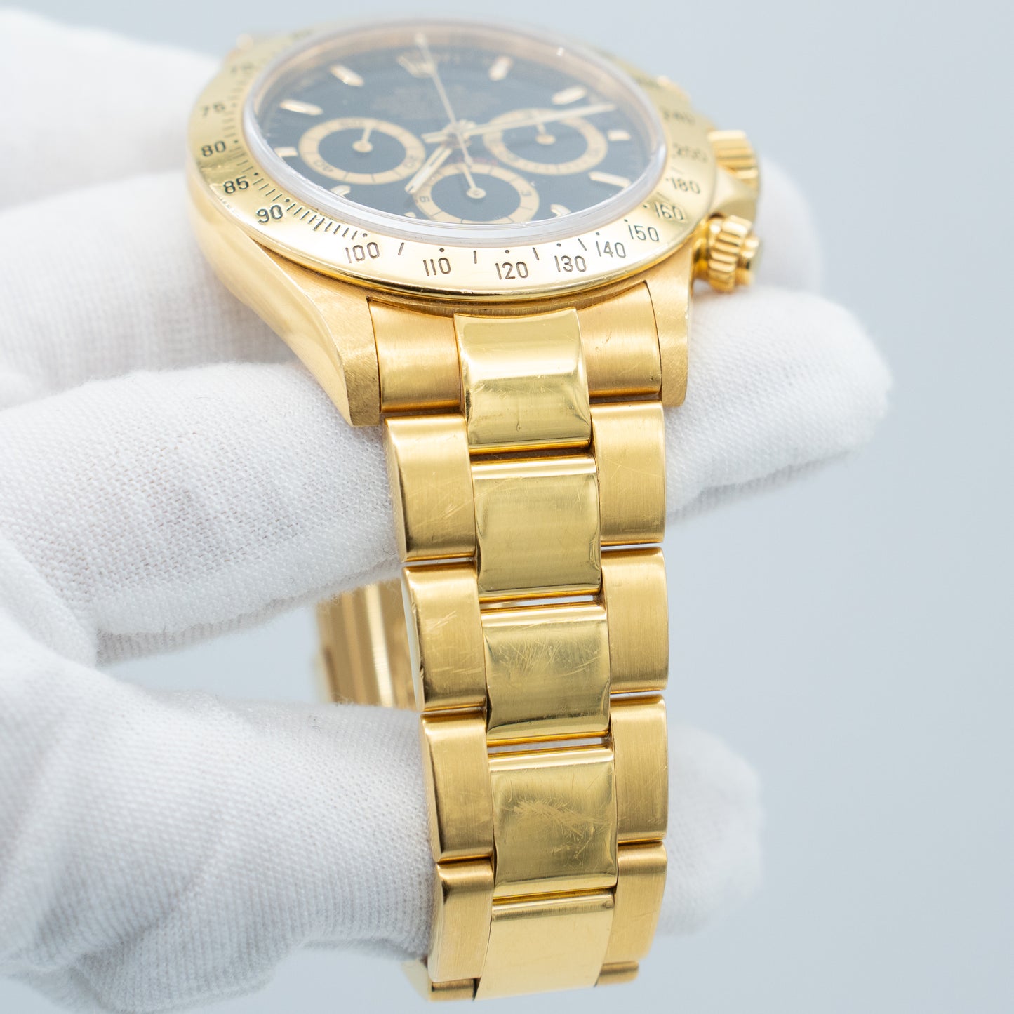 Rolex Daytona Yellow Gold Zenith Dial Mens Watch 16528