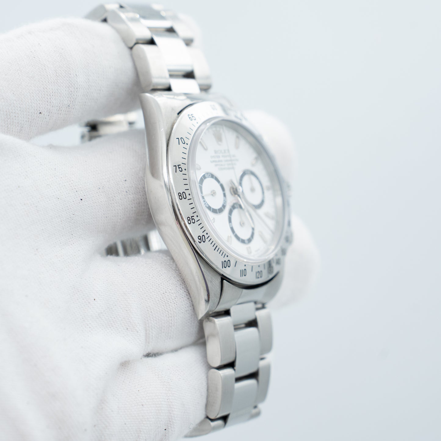 Rolex Daytona Zenith Stainless Steel Oyster Automatic White