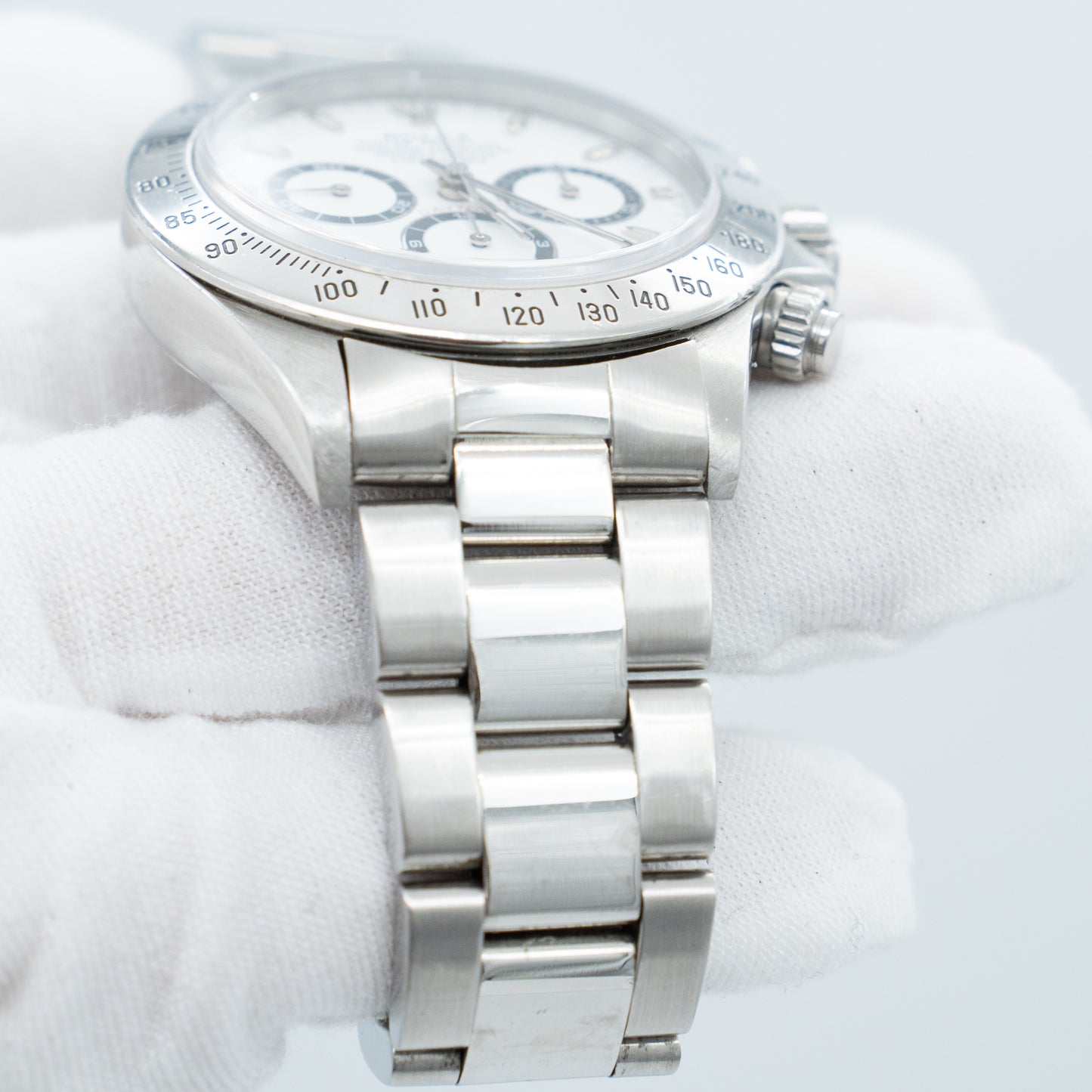 Rolex Daytona Zenith Stainless Steel Oyster Automatic White