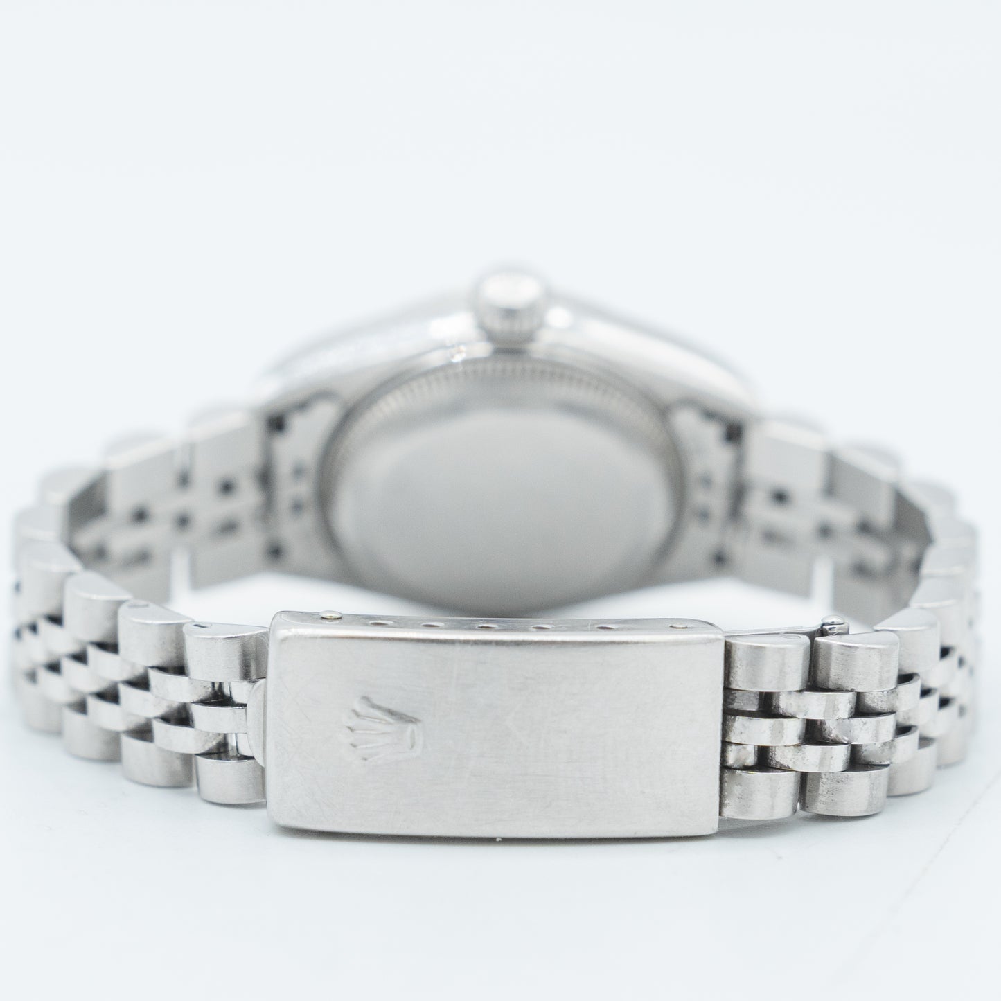 Rolex Datejust Steel White Gold Silver Diamond Dial Ladies Watch 79174