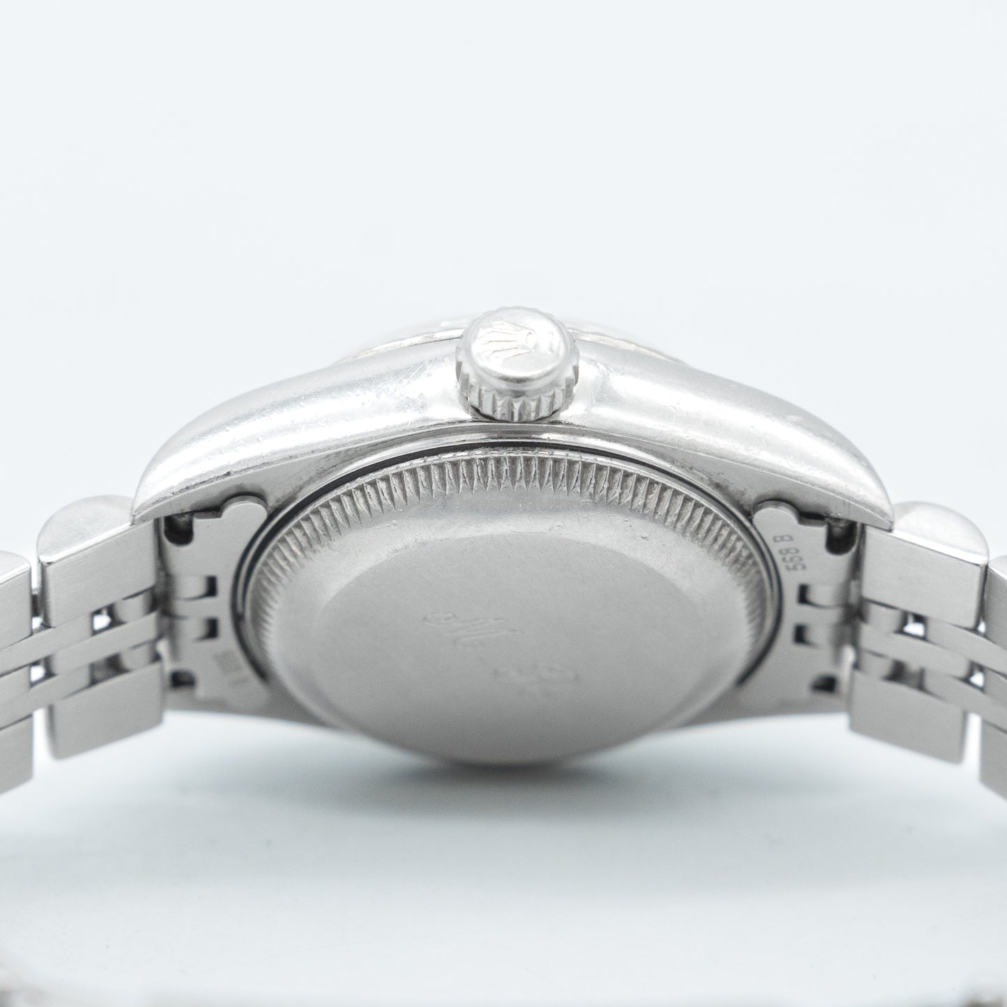 Rolex Datejust Steel White Gold Silver Diamond Dial Ladies Watch 79174