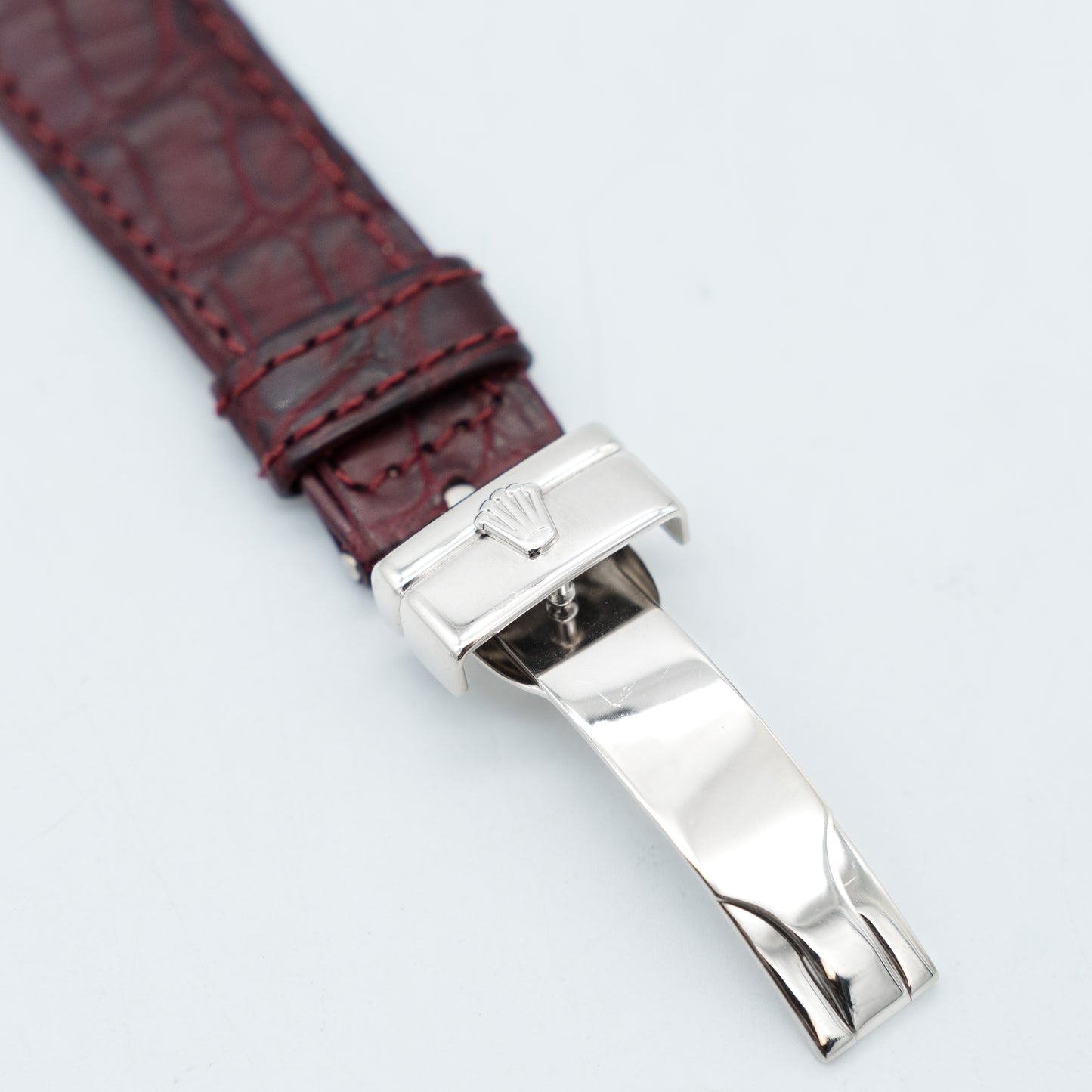 Rolex Cellini Watch 18K White Gold 6623 Quartz Pink Dial With Service Paper