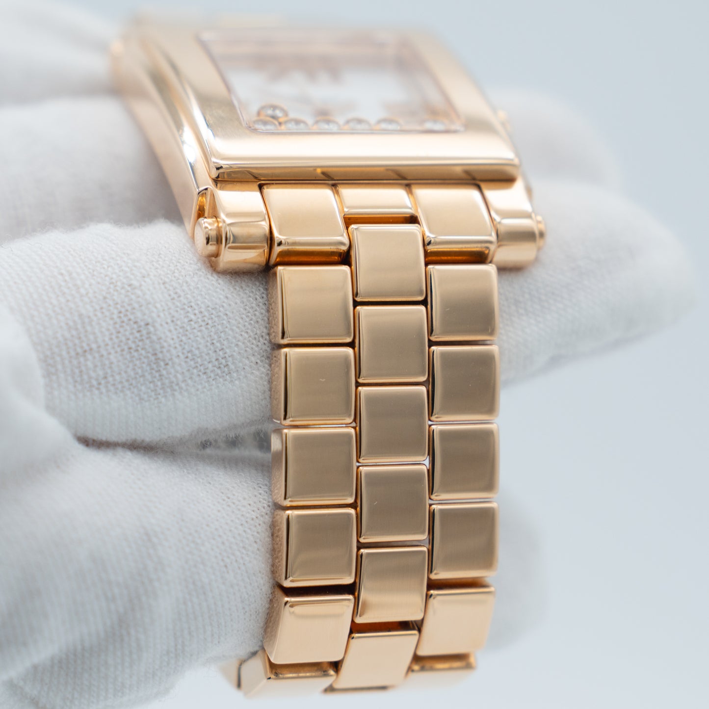 Chopard Happy Sport Square 275322-5001 Rose Gold Ladies Watch