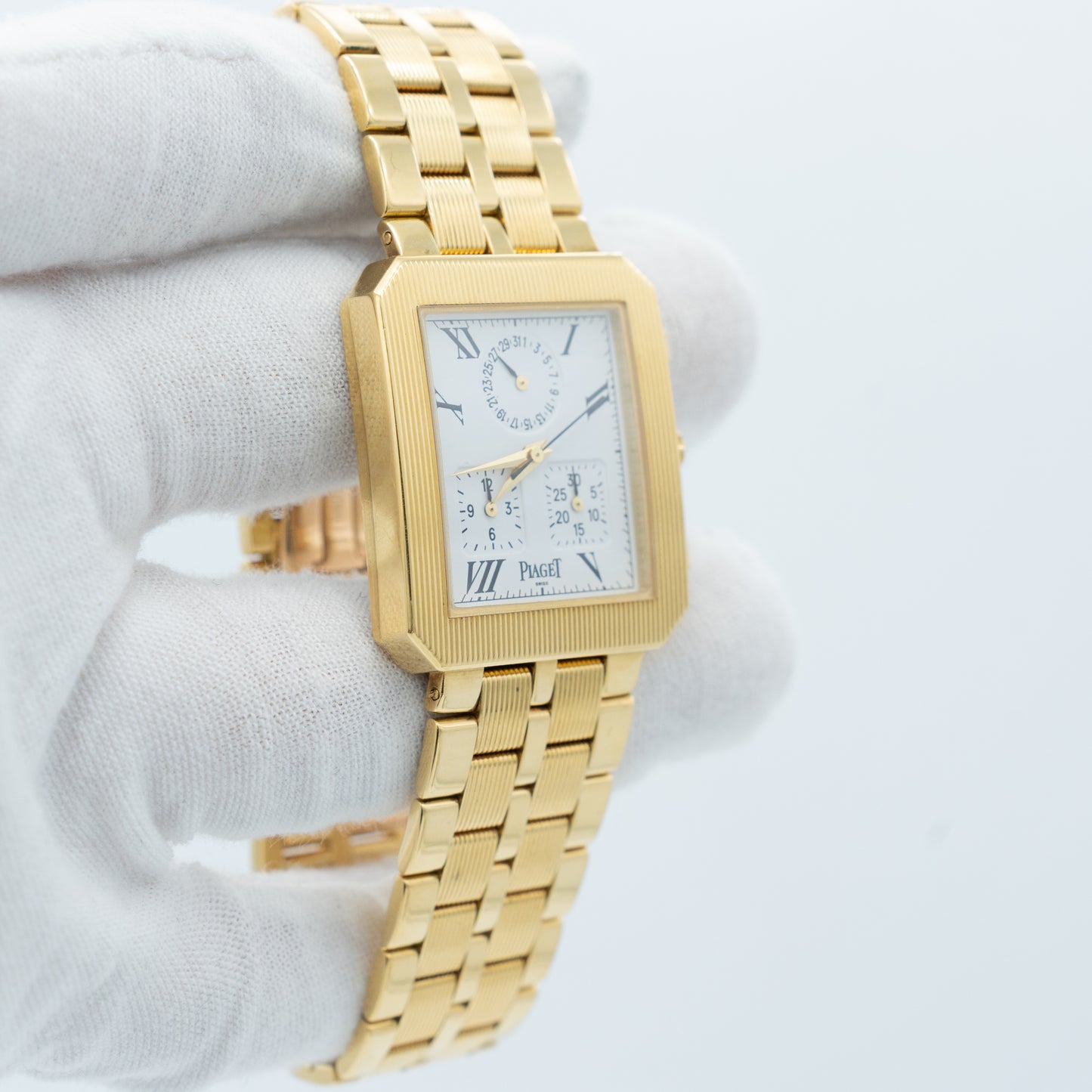Piaget Protocole Chronograph 14254 m601d 18k Yellow Gold Bracelet