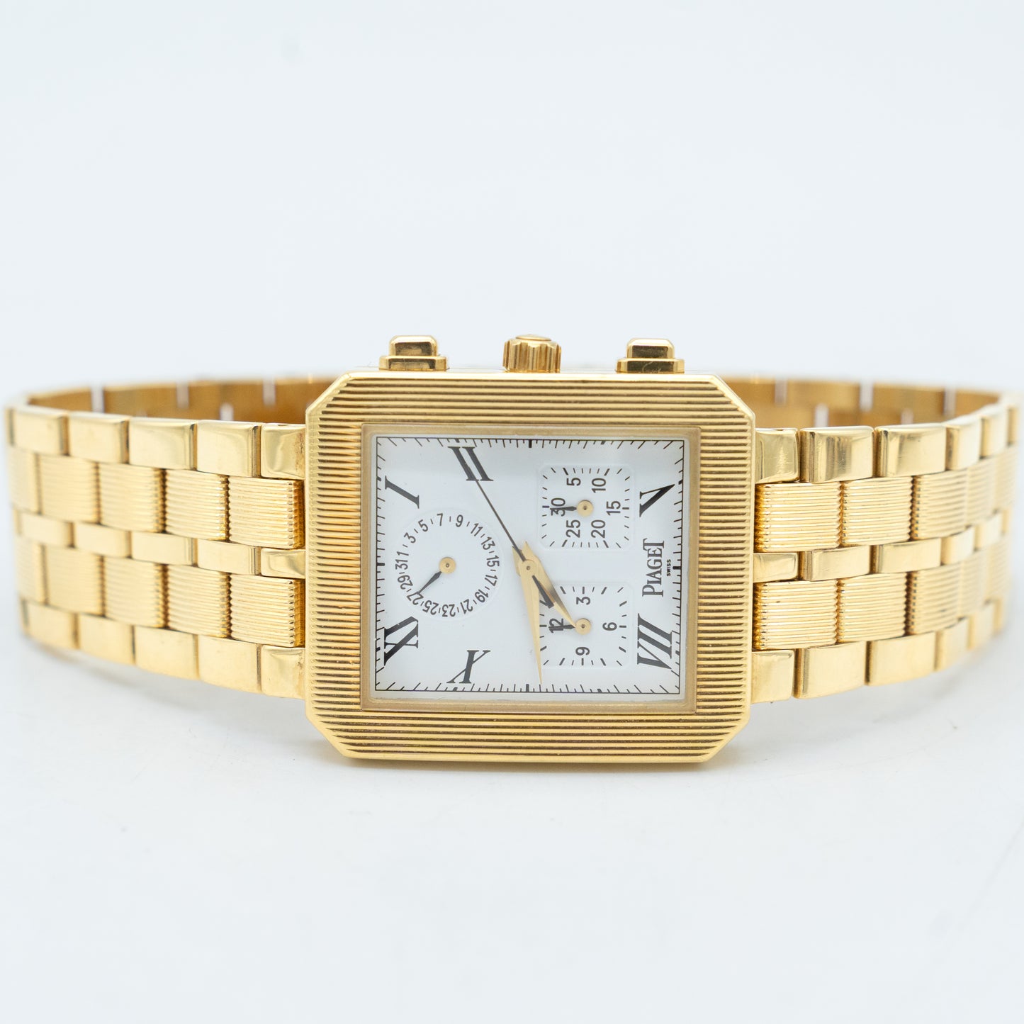 Piaget Protocole Chronograph 14254 m601d 18k Yellow Gold Bracelet