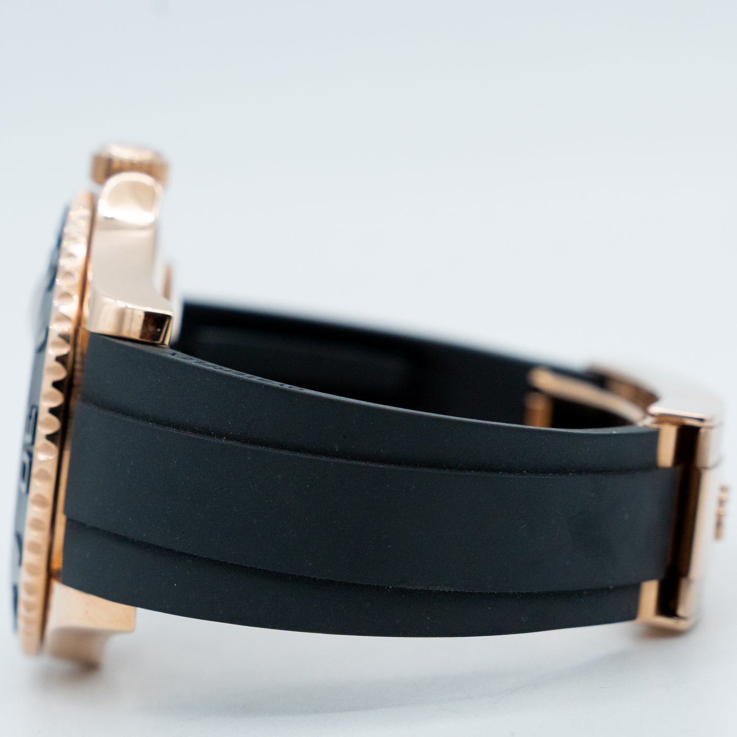 Rolex Yacht-Master 40mm 126655 BLACK 18K Rose Gold Oysterflex