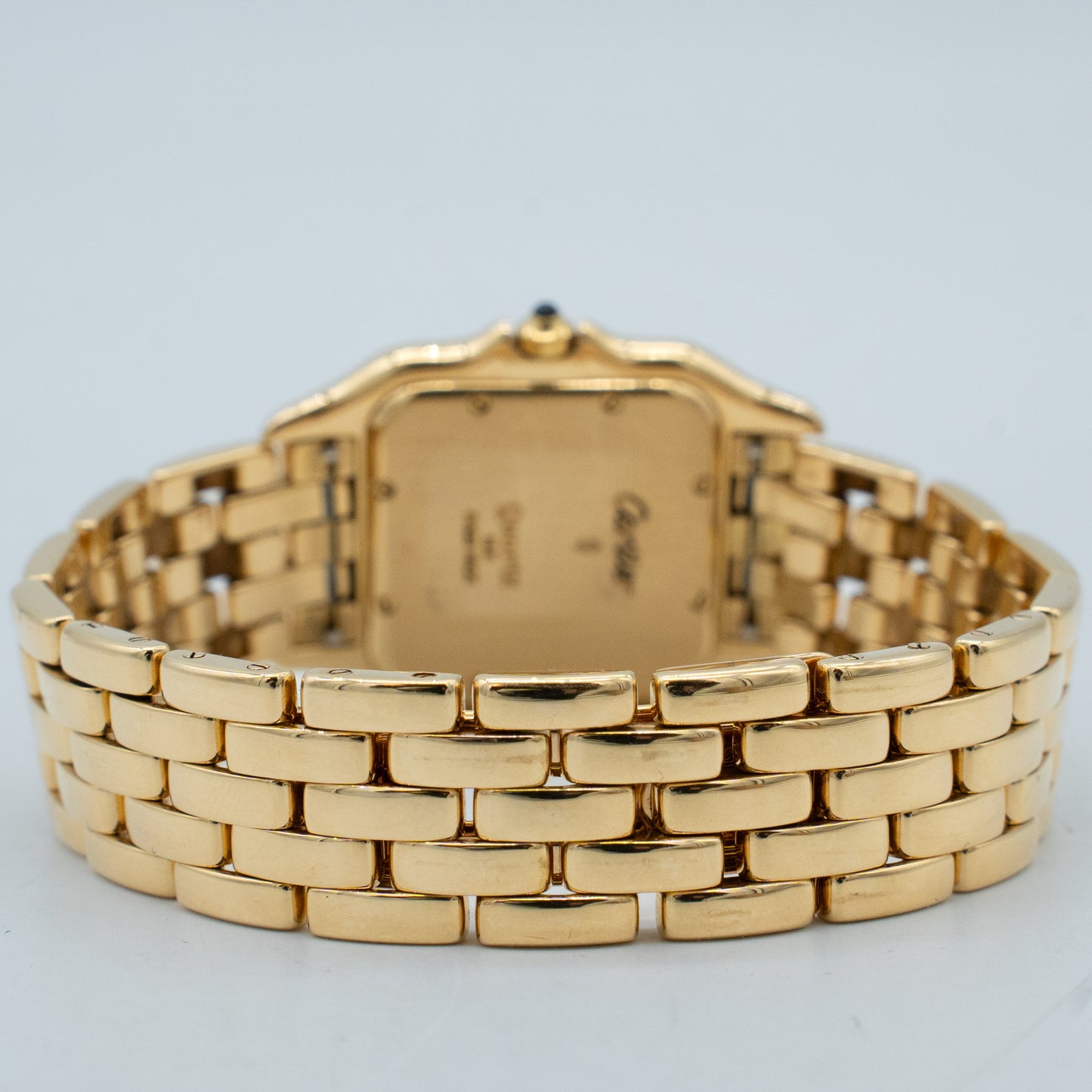 Cartier Panthere Quartz 29mm 18k Yellow Gold Off-White Roman Dial woman 106000M