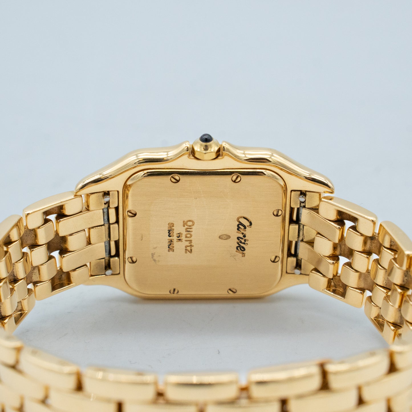 Cartier Panthere Quartz 29mm 18k Yellow Gold Off-White Roman Dial woman 106000M