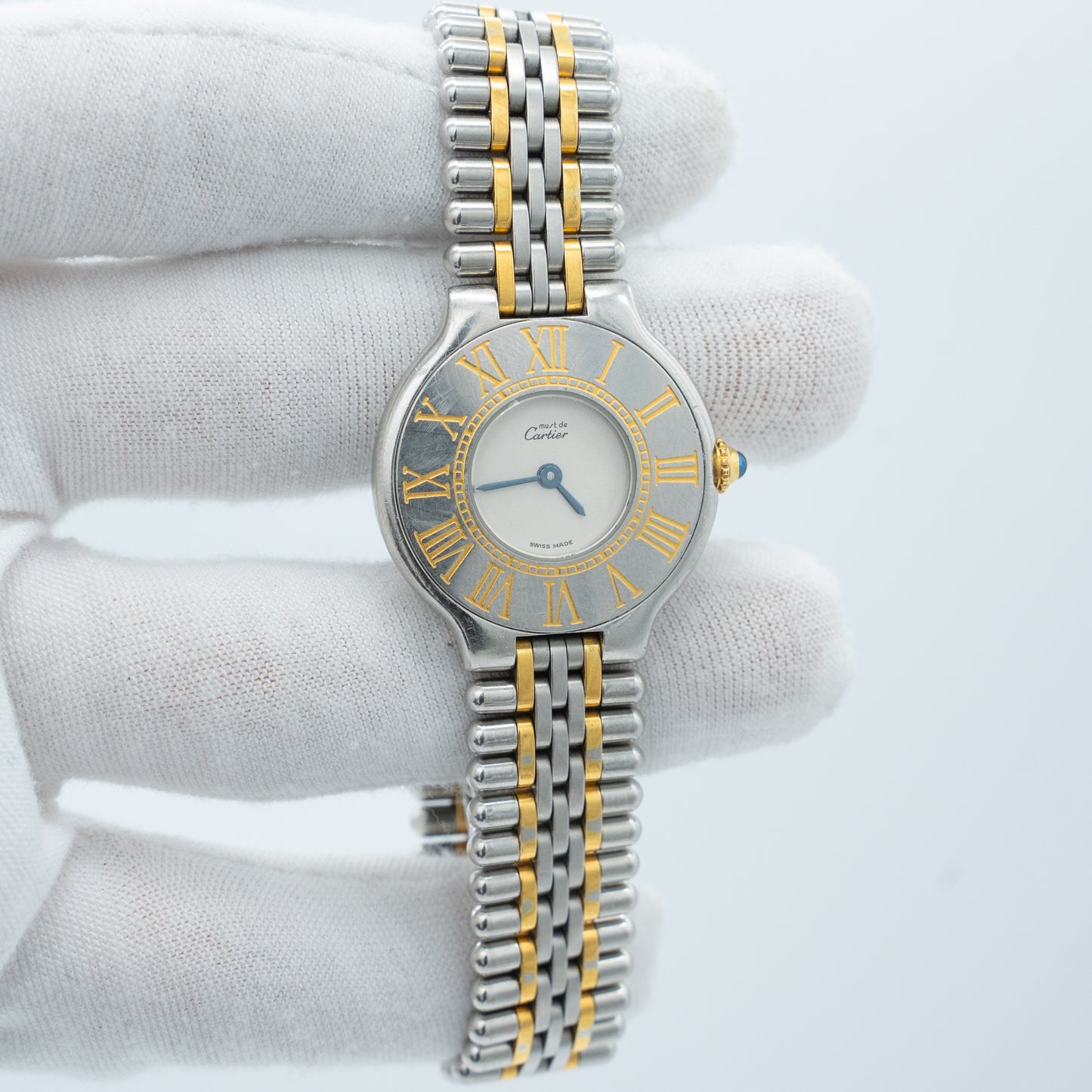 Cartier Must 21 Stainless Steel and Yellow Gold 28mm Watch