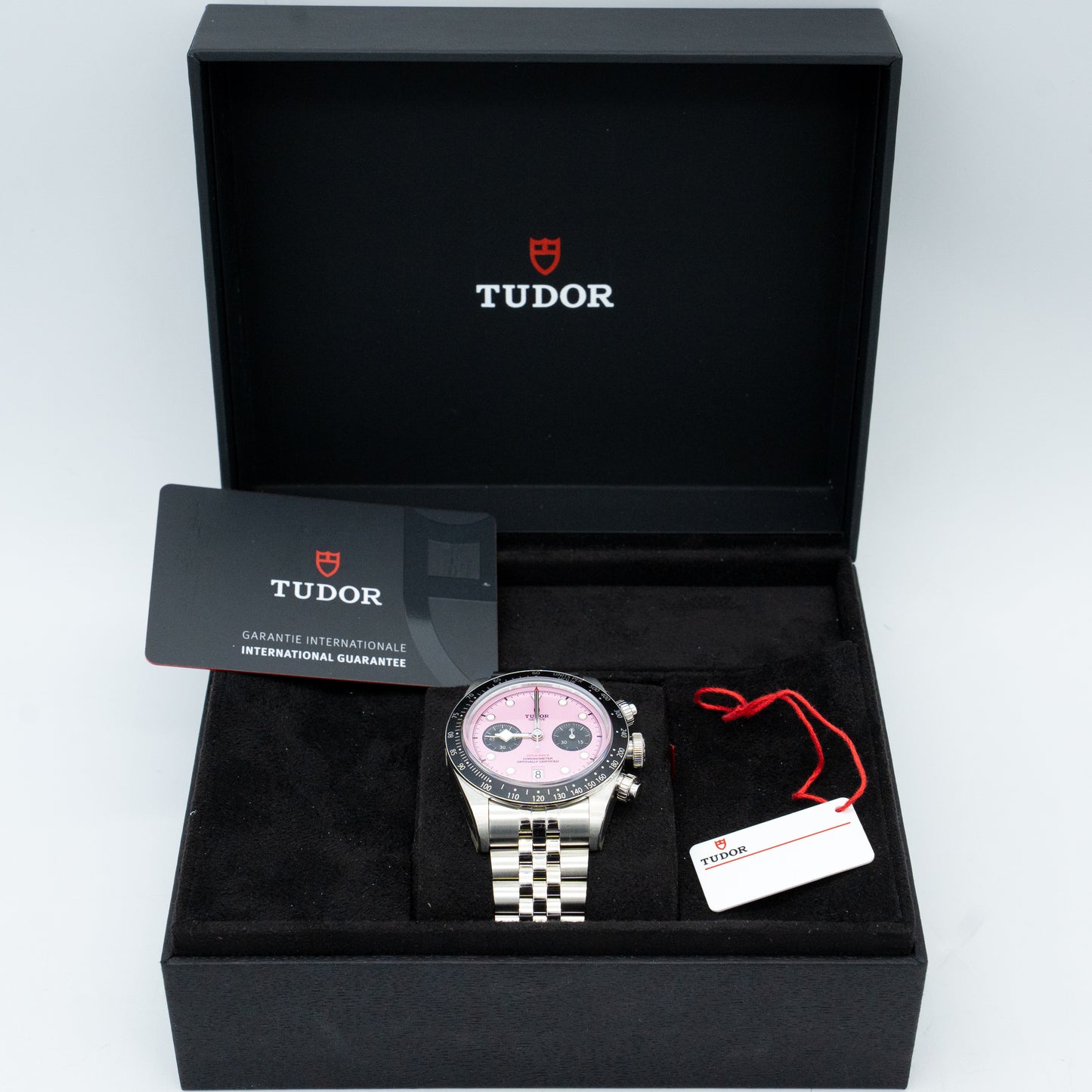 Tudor Black Bay Chrono 41mm PINK Steel JUBILEE 79360 Brand New