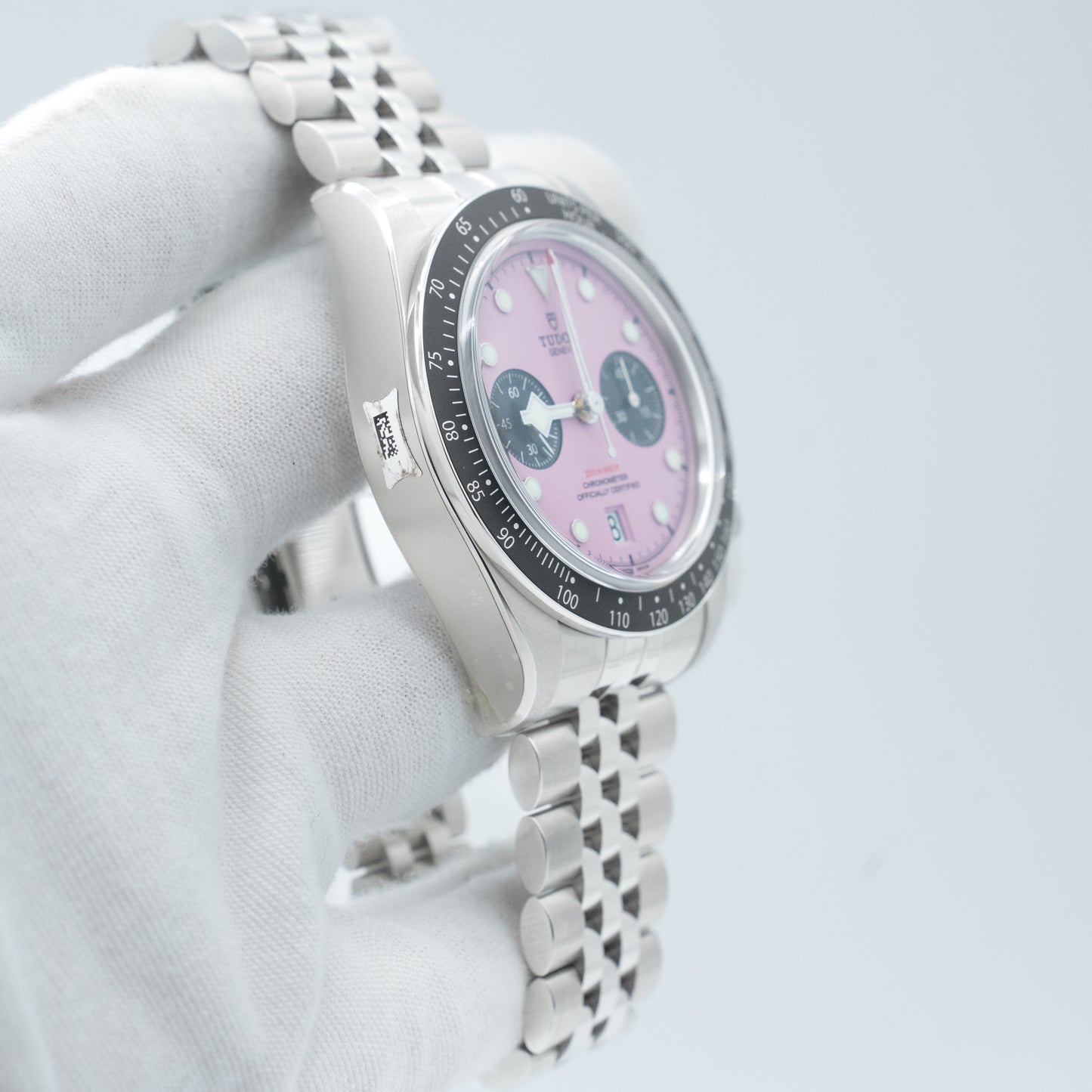 Tudor Black Bay Chrono 41mm PINK Steel JUBILEE 79360 Brand New