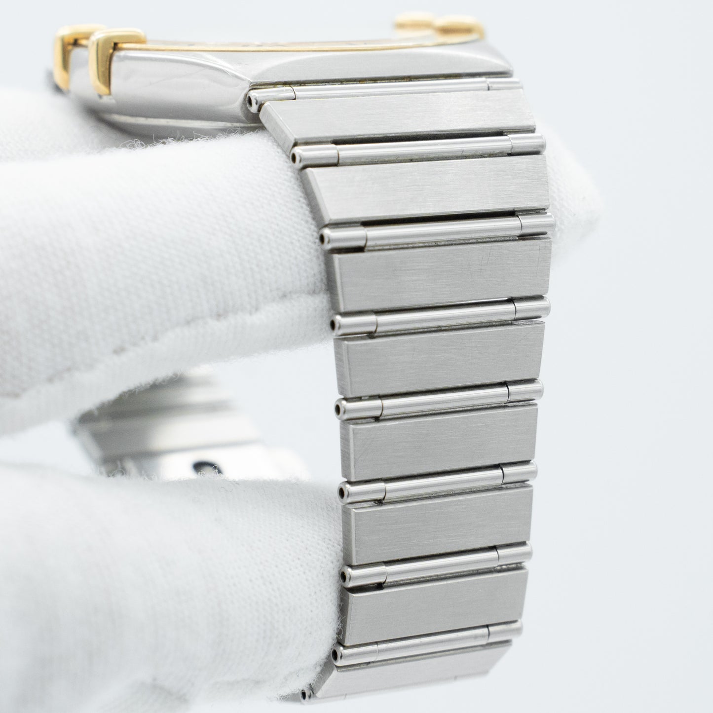 Omega Constellation Yellow Gold White Dial Stainless Steel