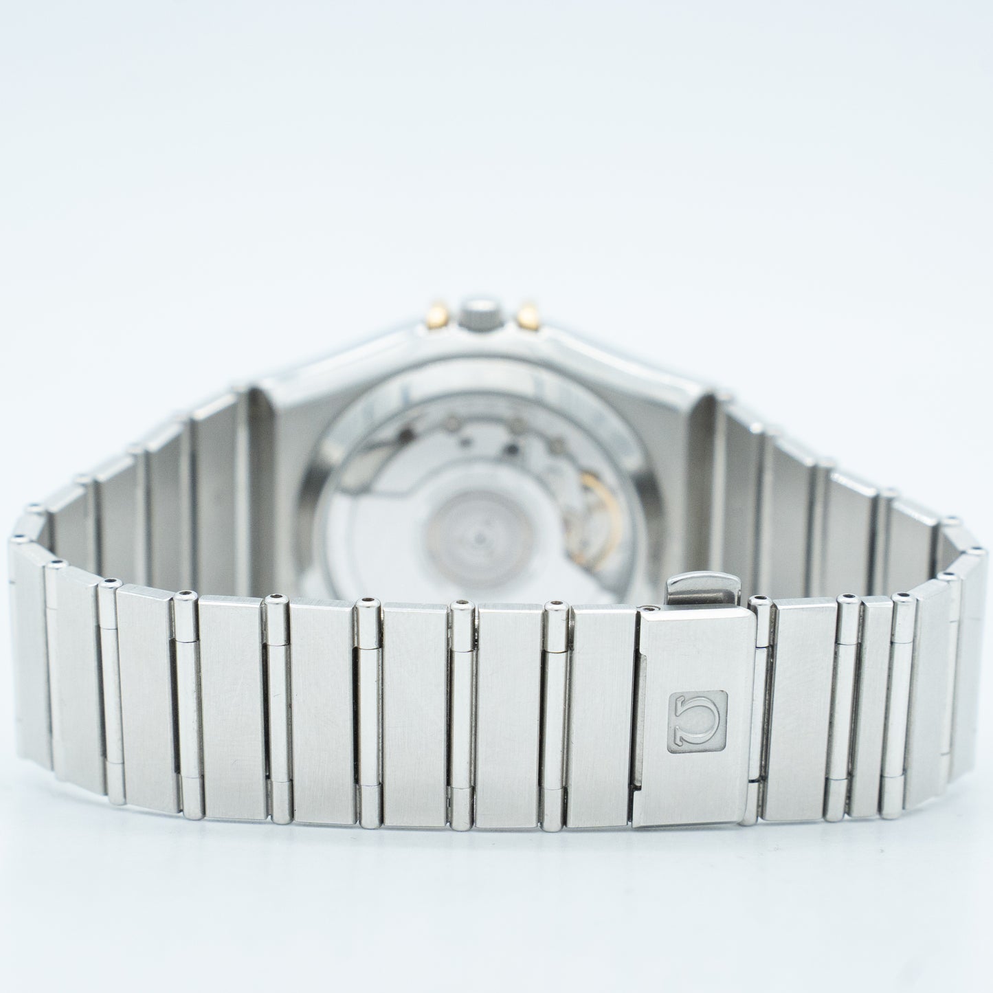 Omega Constellation Yellow Gold White Dial Stainless Steel