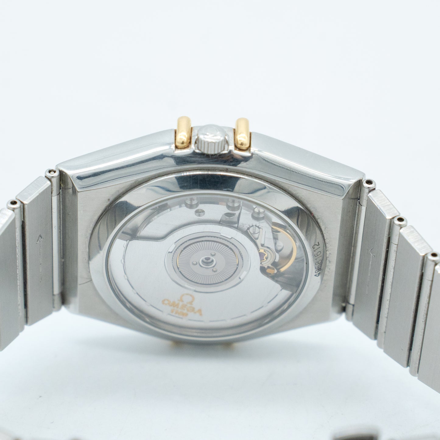 Omega Constellation Yellow Gold White Dial Stainless Steel
