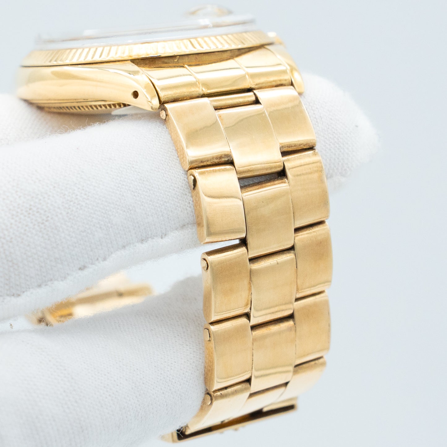 Rolex Oyster Perpetual Date 18K Yellow Gold 1503 with After Market Bracelet