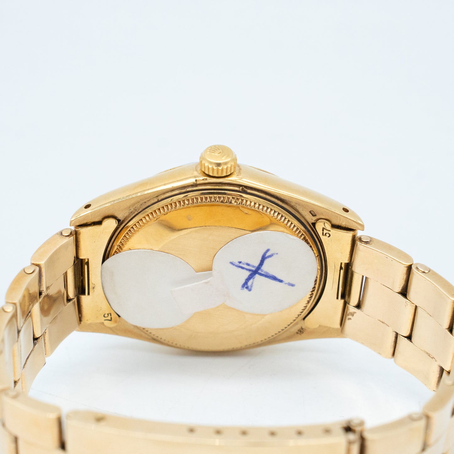 Rolex Oyster Perpetual Date 18K Yellow Gold 1503 with After Market Bracelet