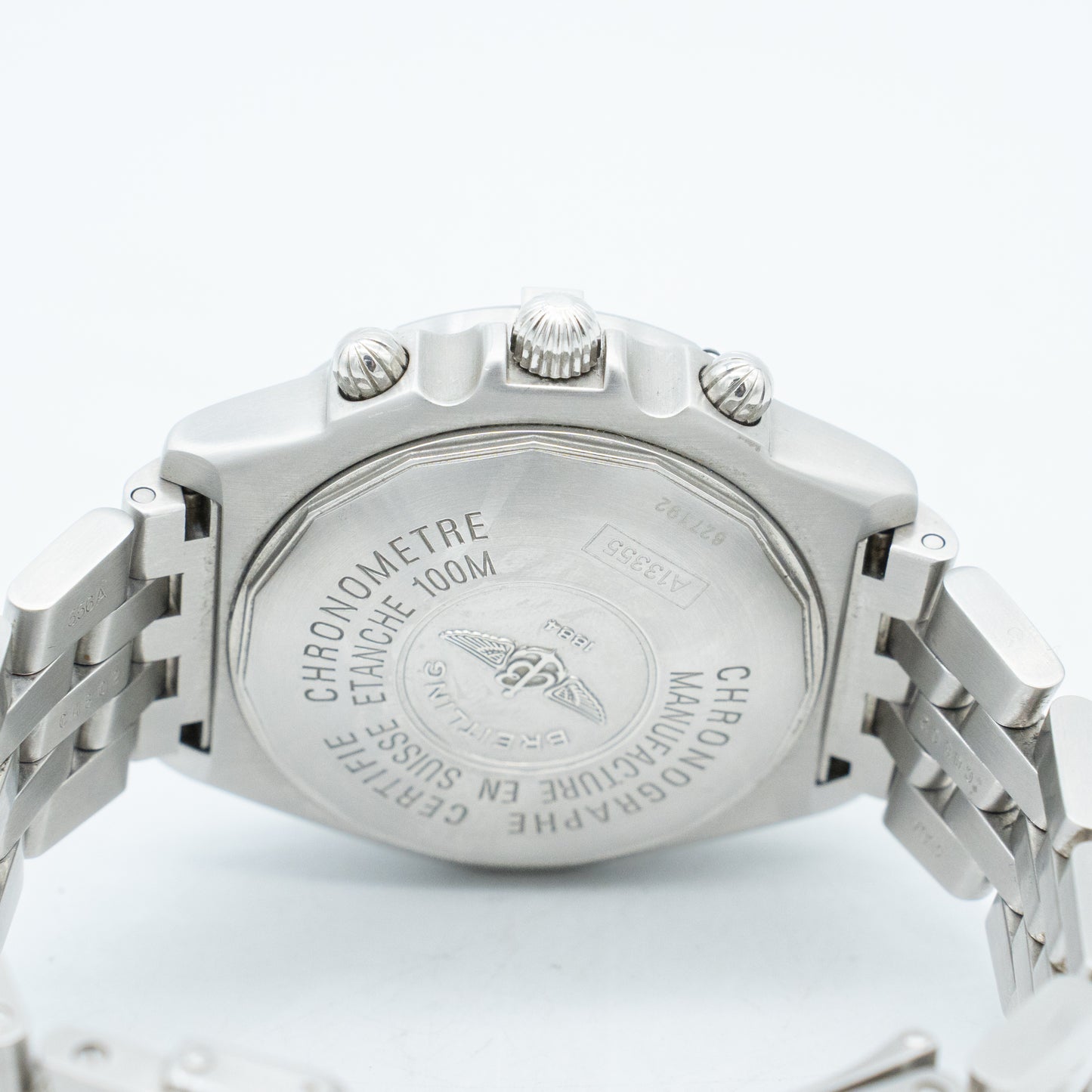 Breitling Crosswind 43mm Steel Chronograph Silver Dial Automatic Watch A13355