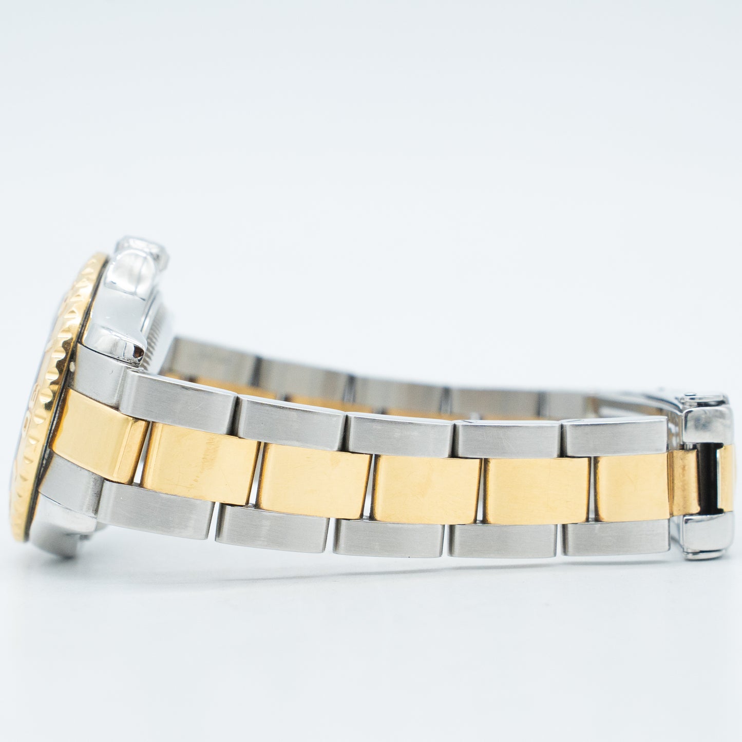 Rolex Ladies 18kt Gold Stainless YachtMaster Silver Dial 169623