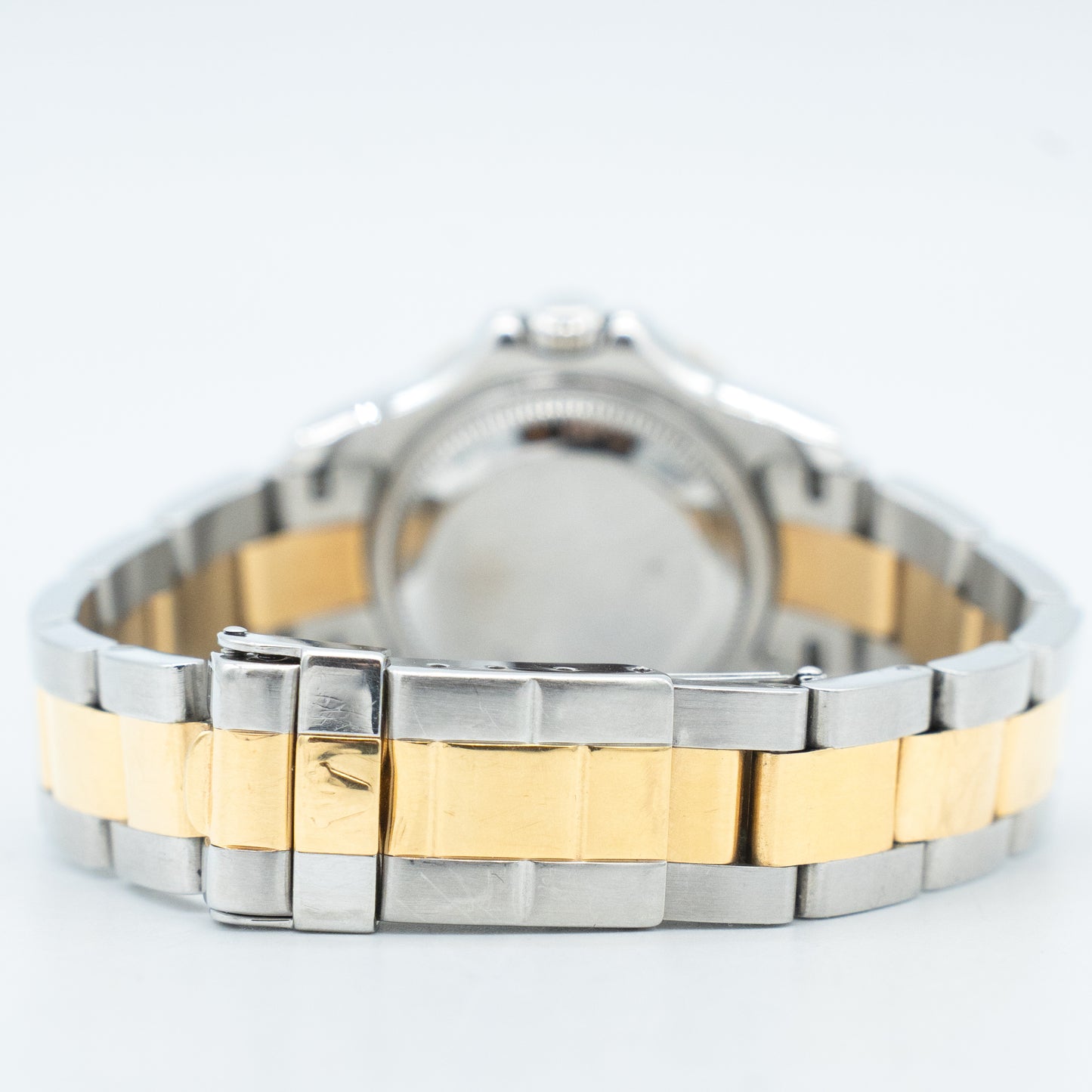 Rolex Ladies 18kt Gold Stainless YachtMaster Silver Dial 169623