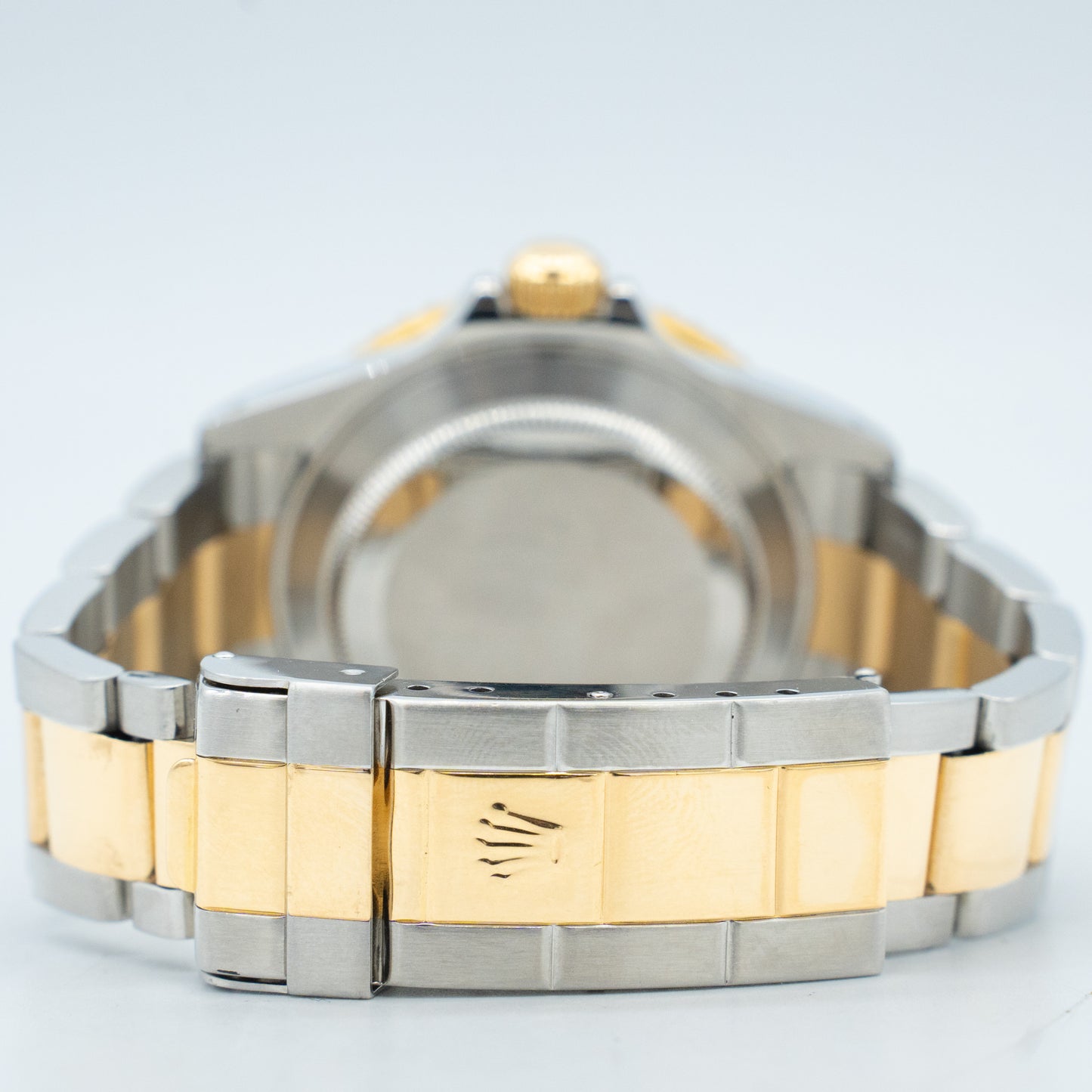Rolex Submariner Date 40mm Blue Two-Tone 18K Yellow Gold Stainless Watch 16613