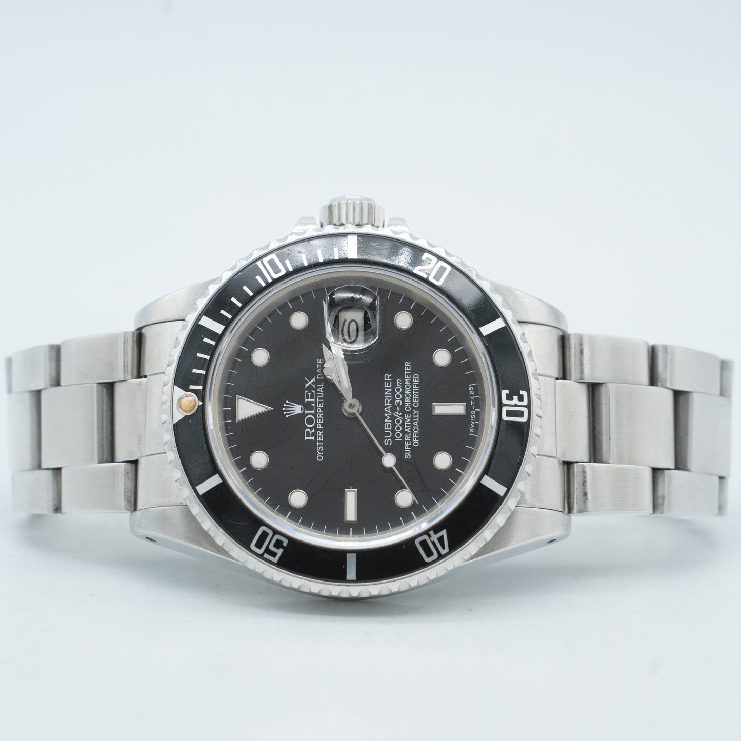 Rolex Submariner Date 16800 Spider Dial 40mm Steel Oyster Automatic Watch
