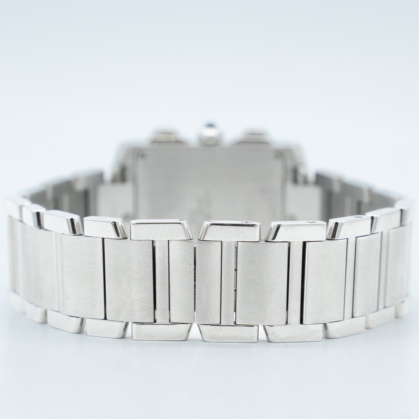 Cartier 28mm Tank Francaise Chronoflex Chronograph Quartz Watch Ref: 2303