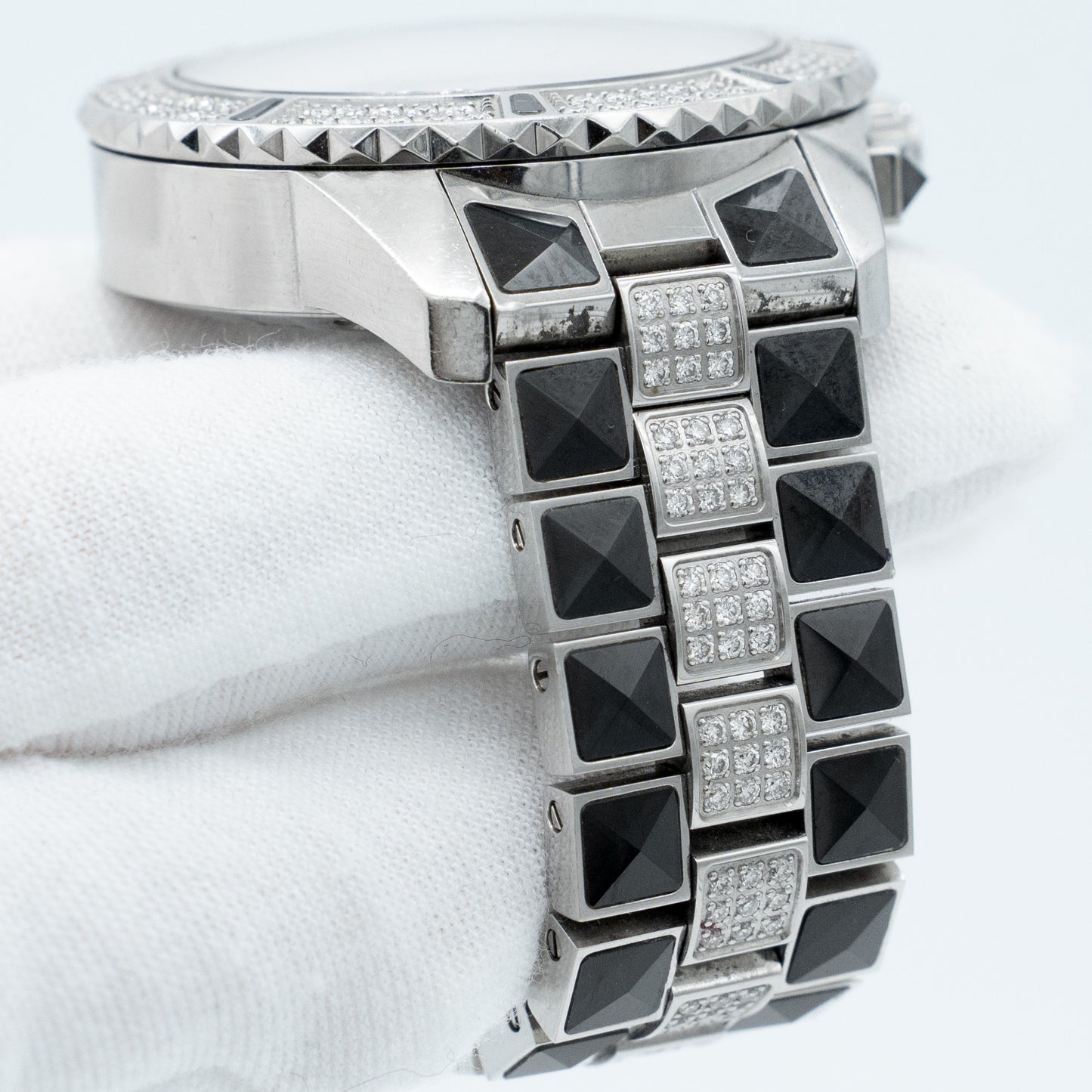 Christian Dior Christal Diamond Ceramic Steel Unisex Quartz Watch CD11431D
