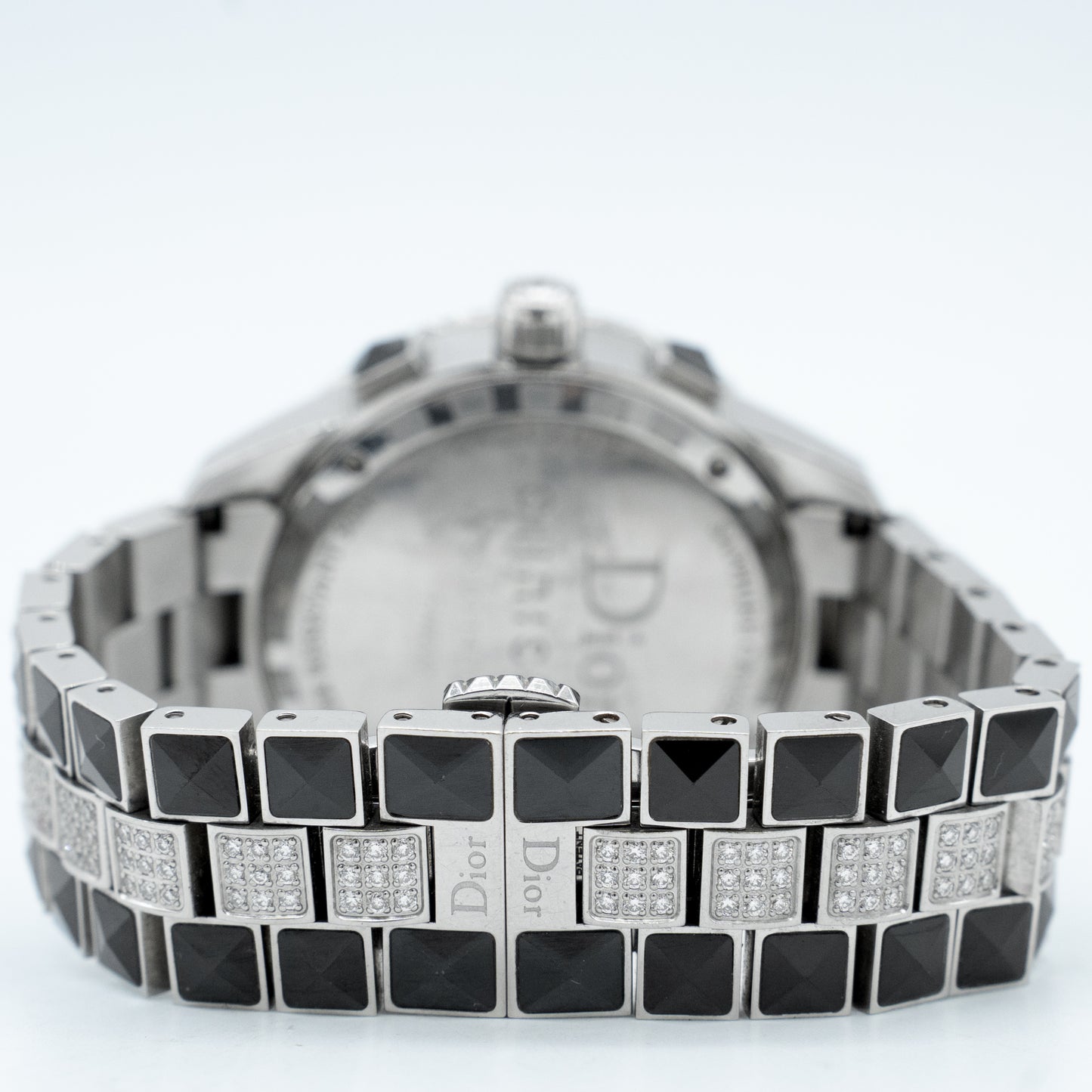 Christian Dior Christal Diamond Ceramic Steel Unisex Quartz Watch CD11431D
