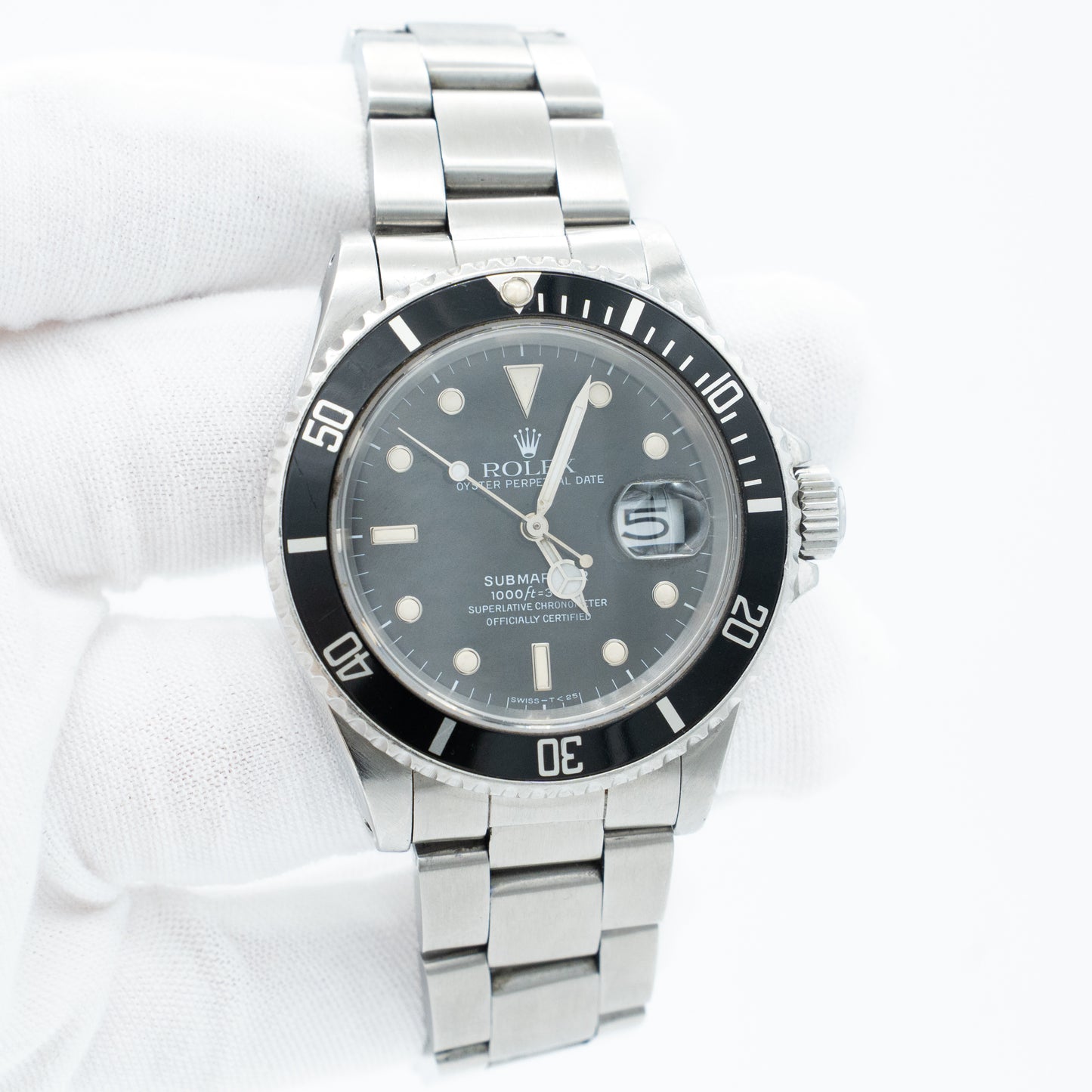 Rolex Submariner Date 40mm 16610 Black Stainless Steel