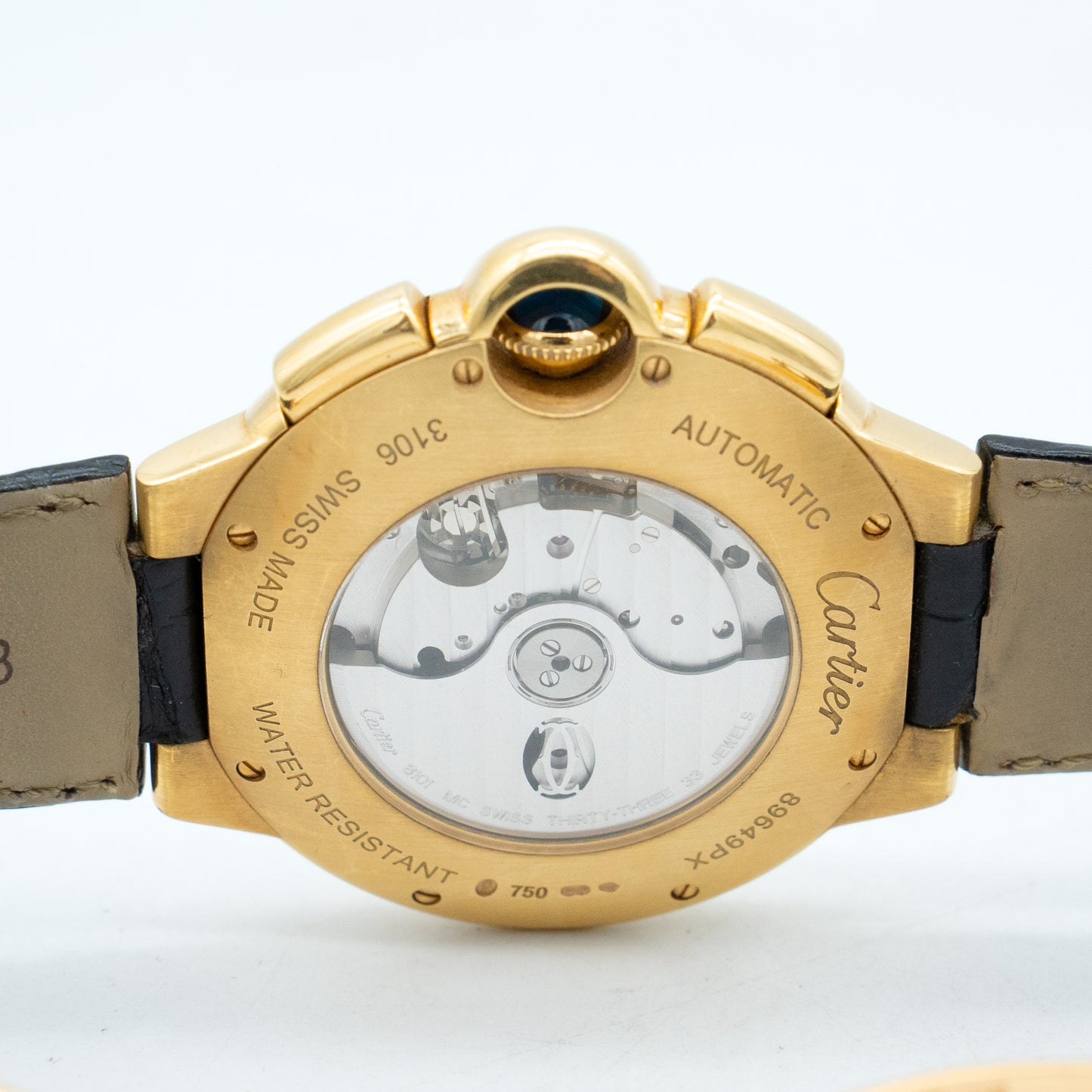 Cartier Ballon Bleu 44mm18K Yellow Gold Silver Dial W6920007