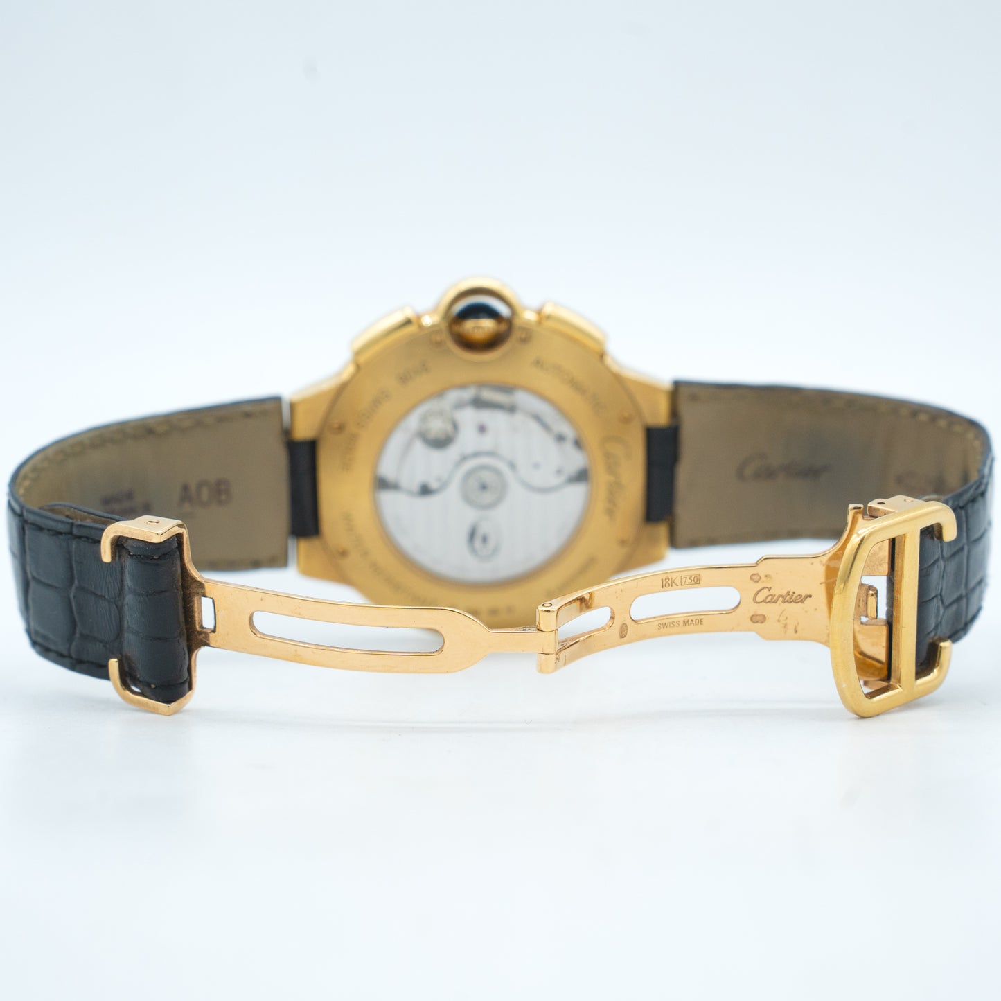 Cartier Ballon Bleu 44mm18K Yellow Gold Silver Dial W6920007