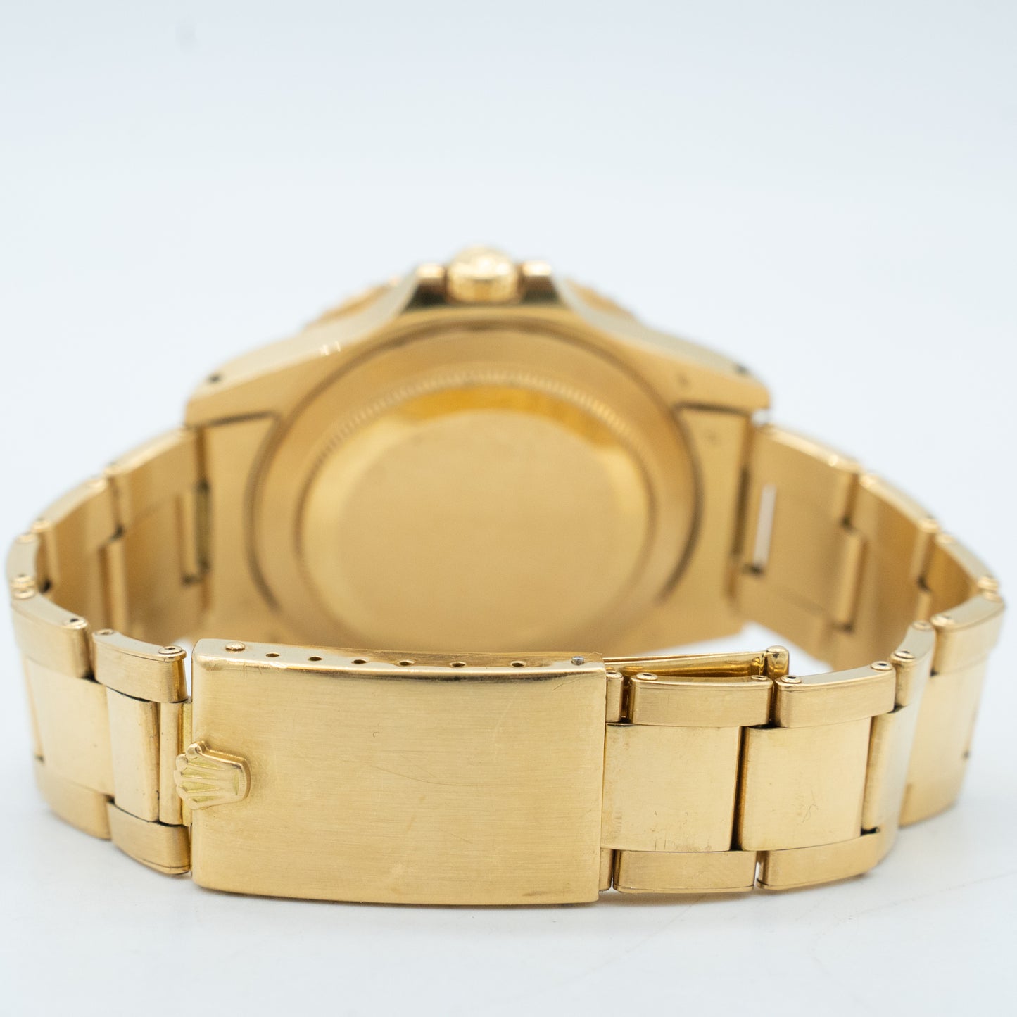 Rolex GMT-Master 16758 18k Yellow Gold Black Nipple Dial 40mm