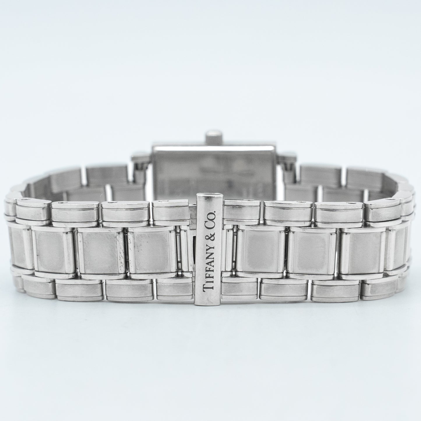 Tiffany & Co. Atlas Quartz Square Watch Stainless Steel
