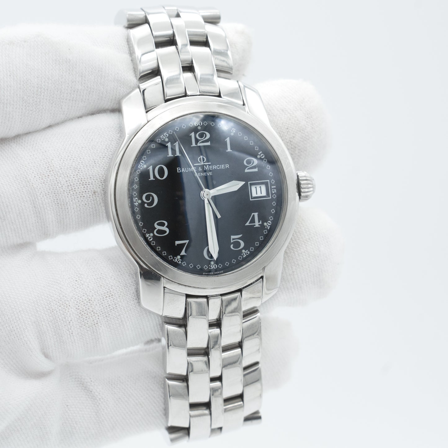 Baume & Mercier MV045214 Black Dial Quartz 37mm Round Dial