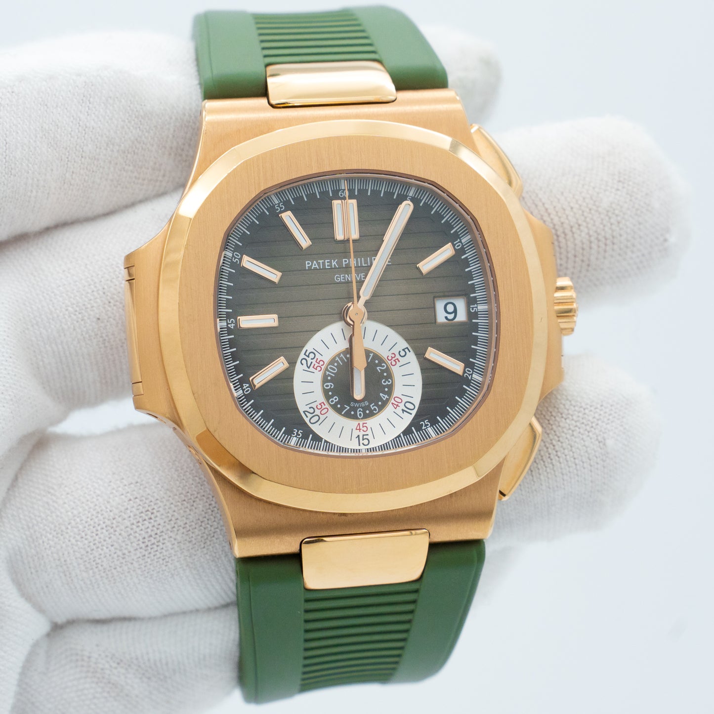 Patek Philippe Nautilus 5980R-001 Chronograph Date Rose Gold