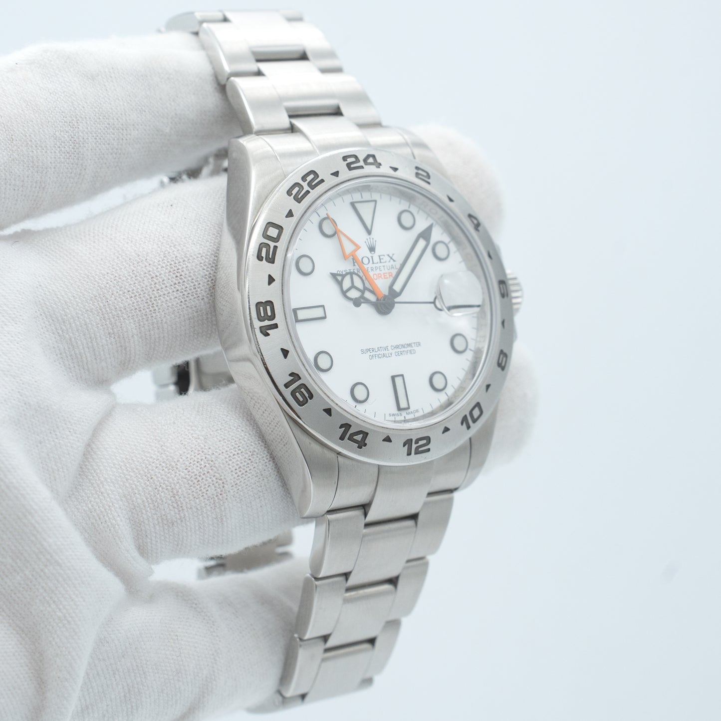 Rolex Explorer II 216570 White Dial Oyster Band