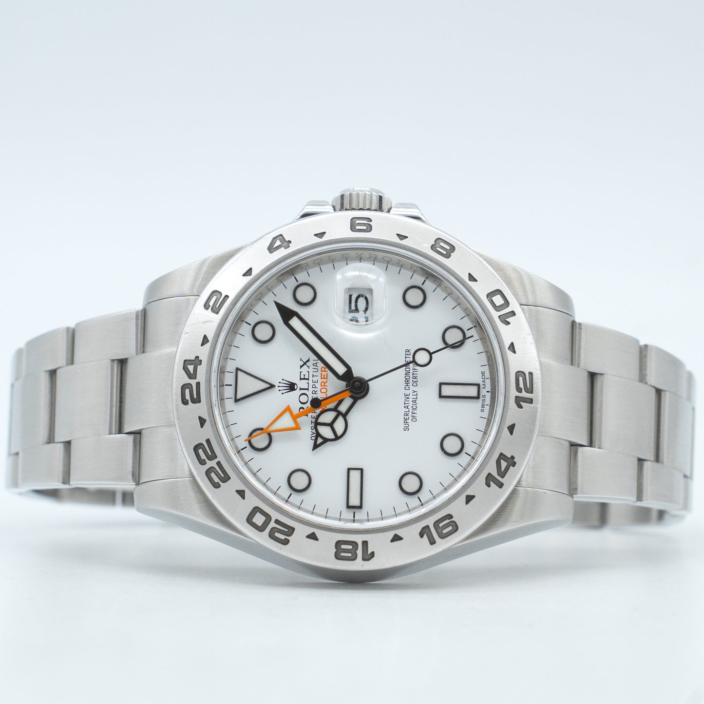Rolex Explorer II 216570 White Dial Oyster Band