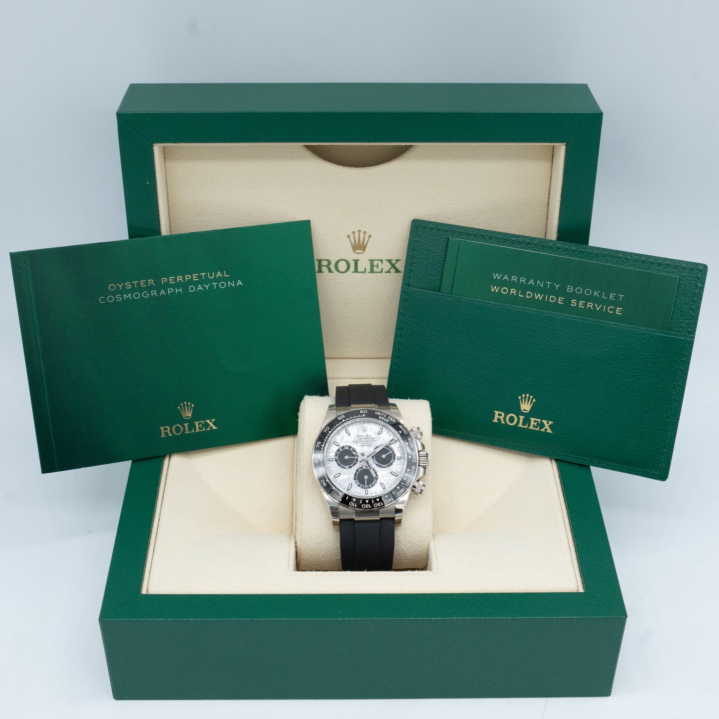 2025 New Rolex Cosmograph Daytona Meteorite 126519LN 18k White Gold B&P