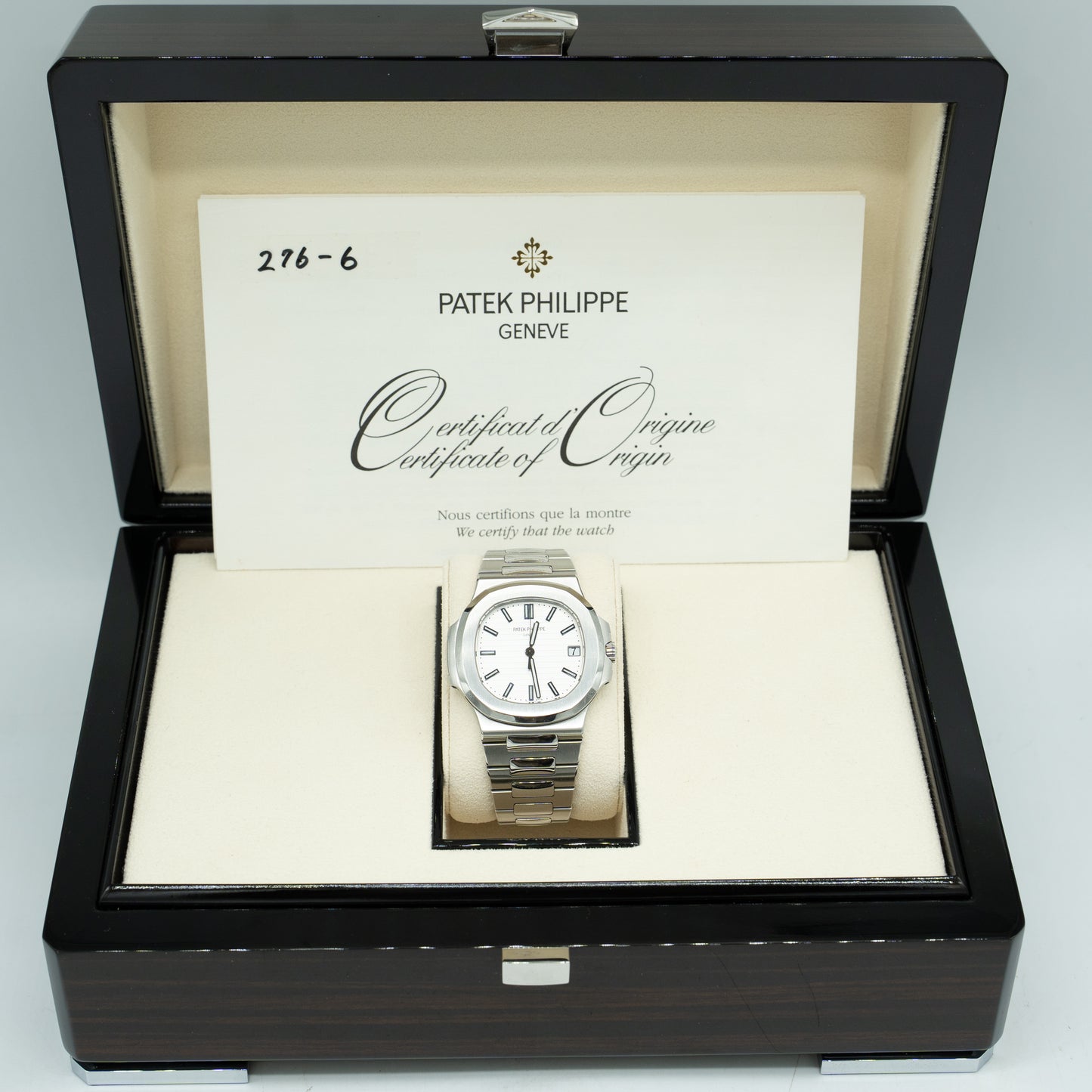Patek Philippe Nautilus 5711/1A-011 Stainless Steel White Dial 2012 B&P
