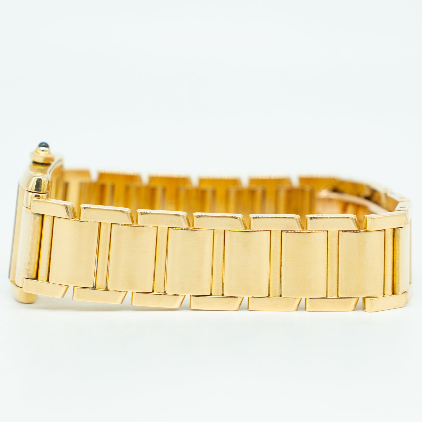 Cartier Tank Francaise W50002N2/1820 Yellow Gold Ladies Watch Box & Papers 1996