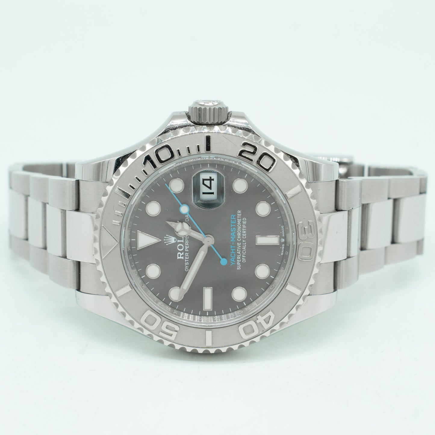 Rolex Yacht-Master 40mm 126622 Platinum Bezel Rhodium Dial Watch B&P 2022