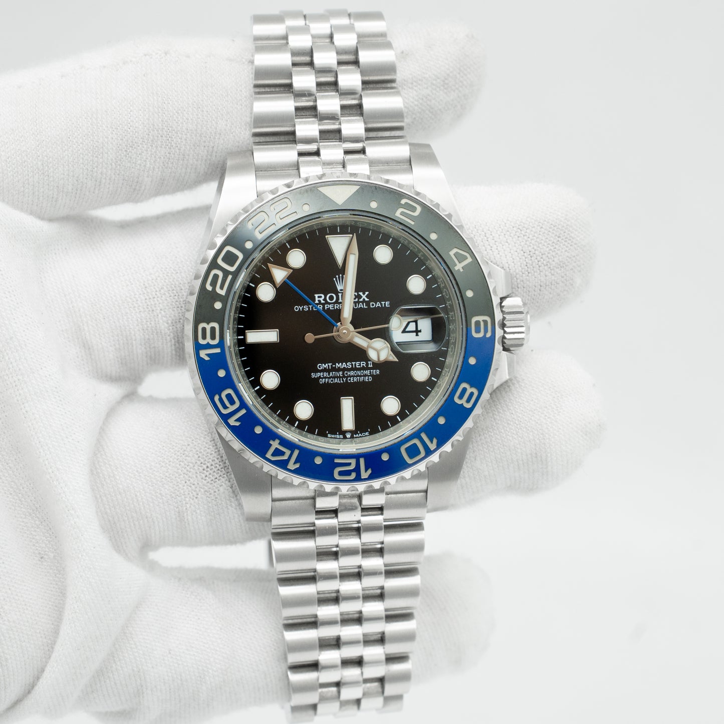 Rolex GMT Master II Batman Jubilee Bracelet 126710BLNR Box & Papers 2023